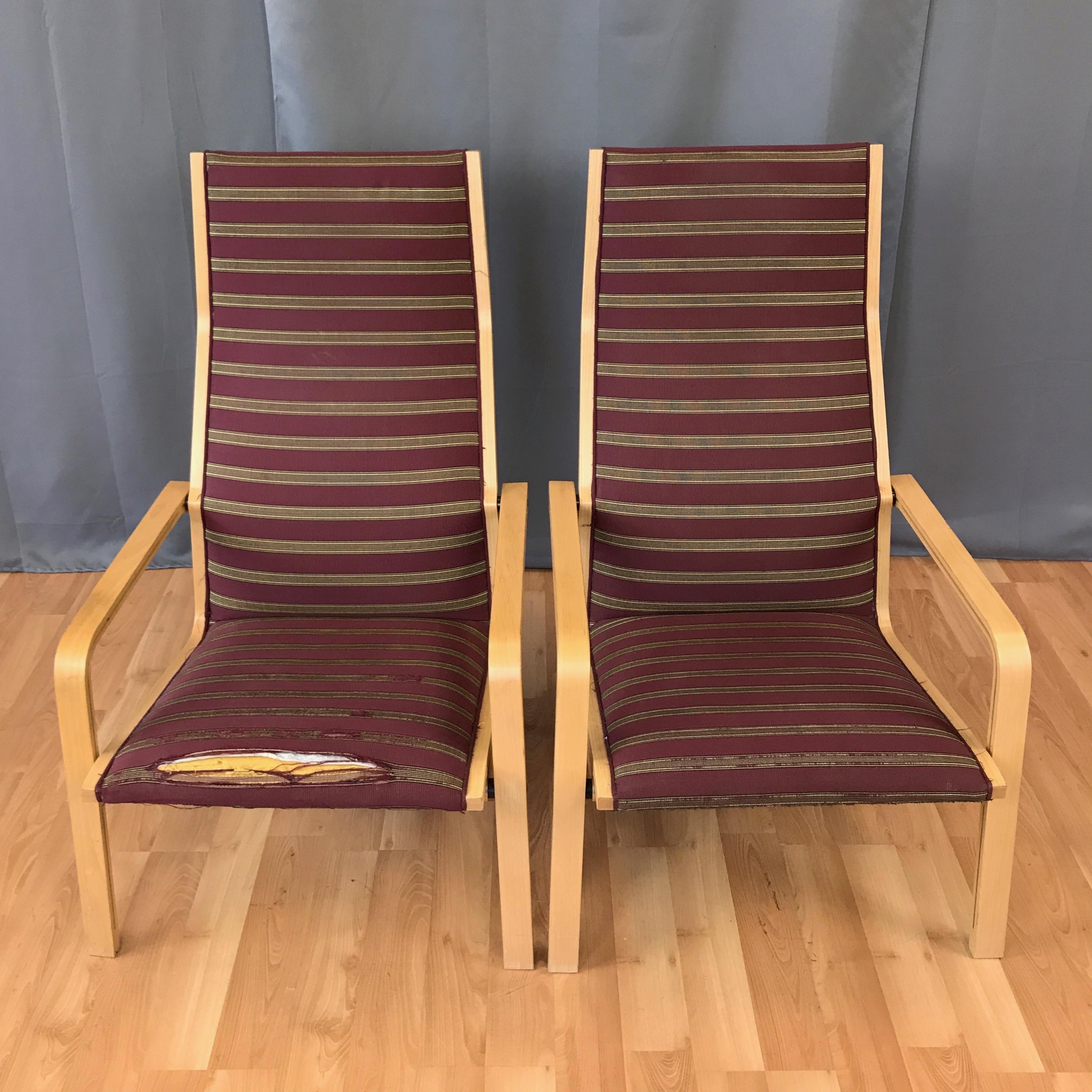 Pair of Arne Jacobsen for Fritz Hansen St Catherine’s Lounge Chairs 4
