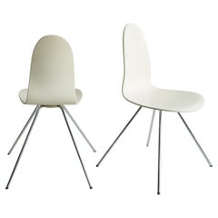 Coppia di sedie Arne Jacobsen Tongue di Fritz Hansen del 1965 circa