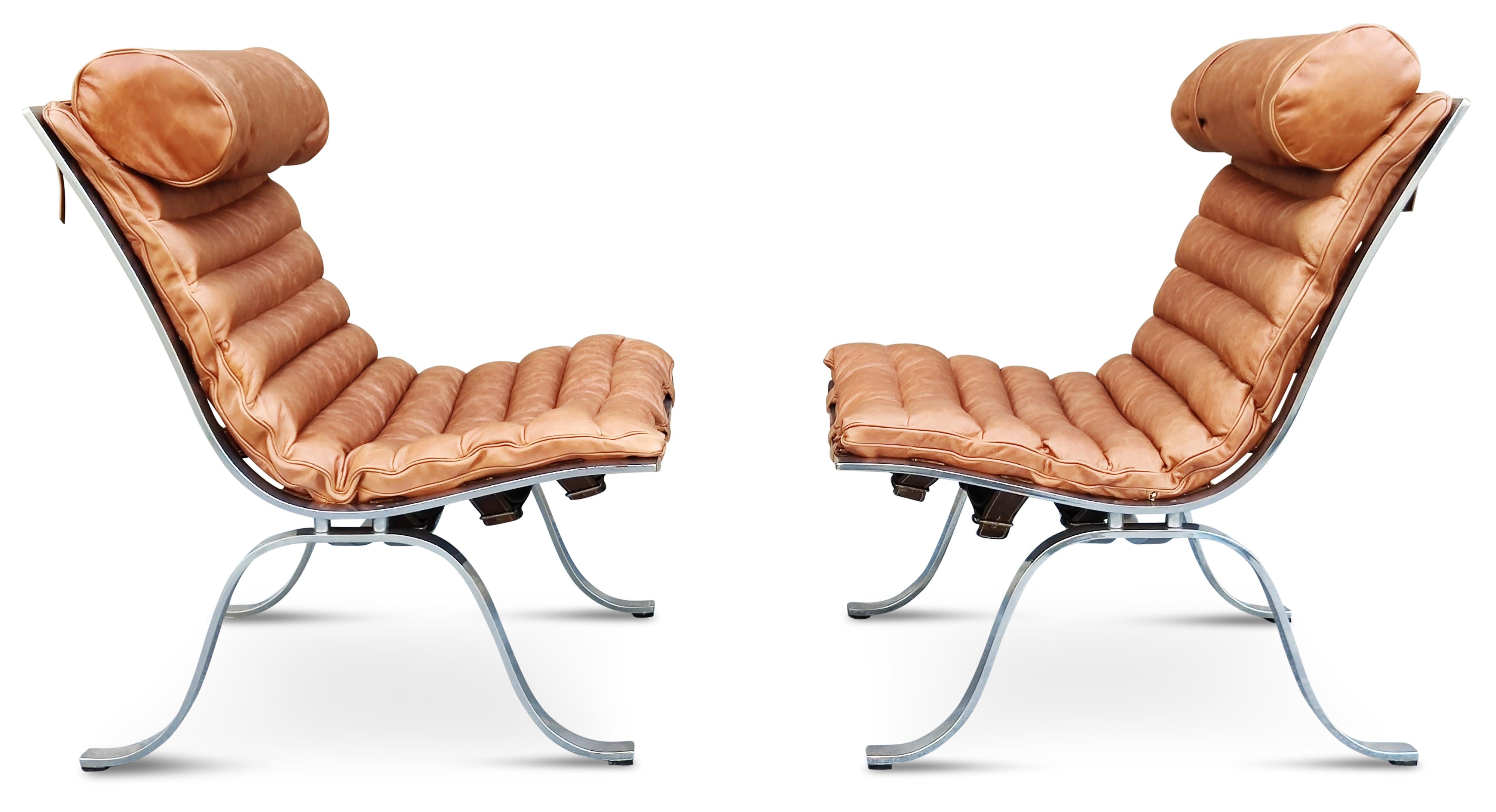 Mid-Century Modern Paire de chaises longues Arne Norell 