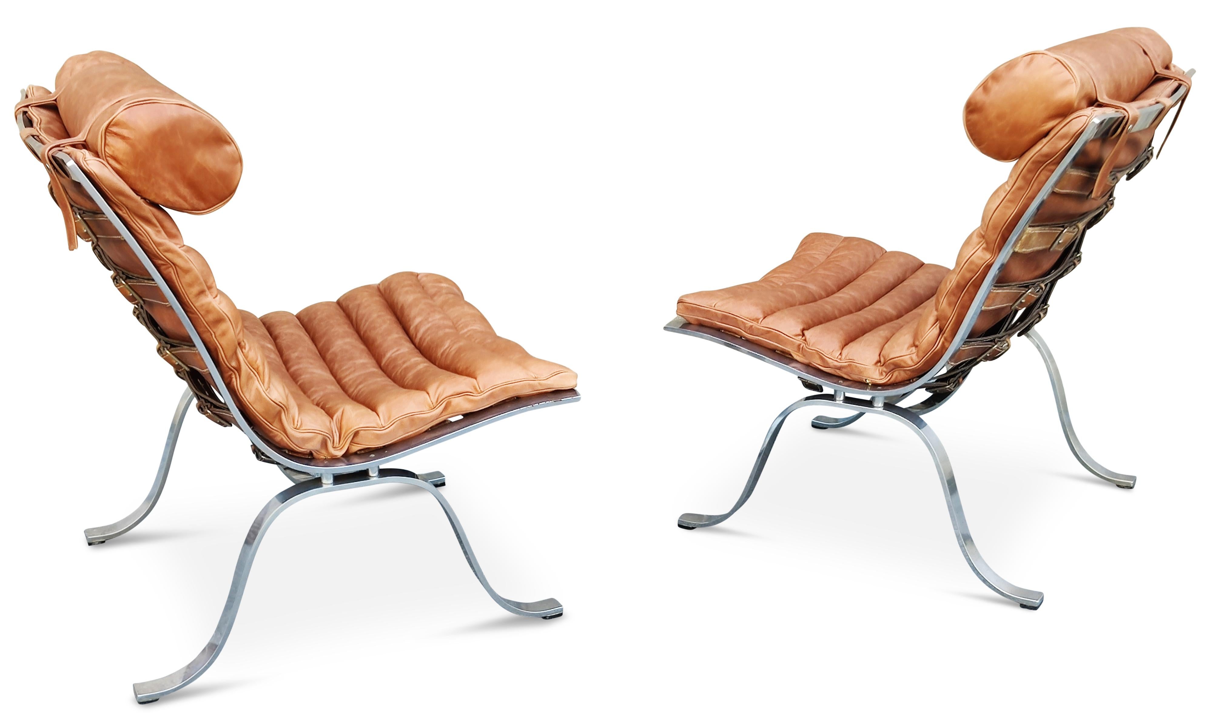 Milieu du XXe siècle Paire de chaises longues Arne Norell 