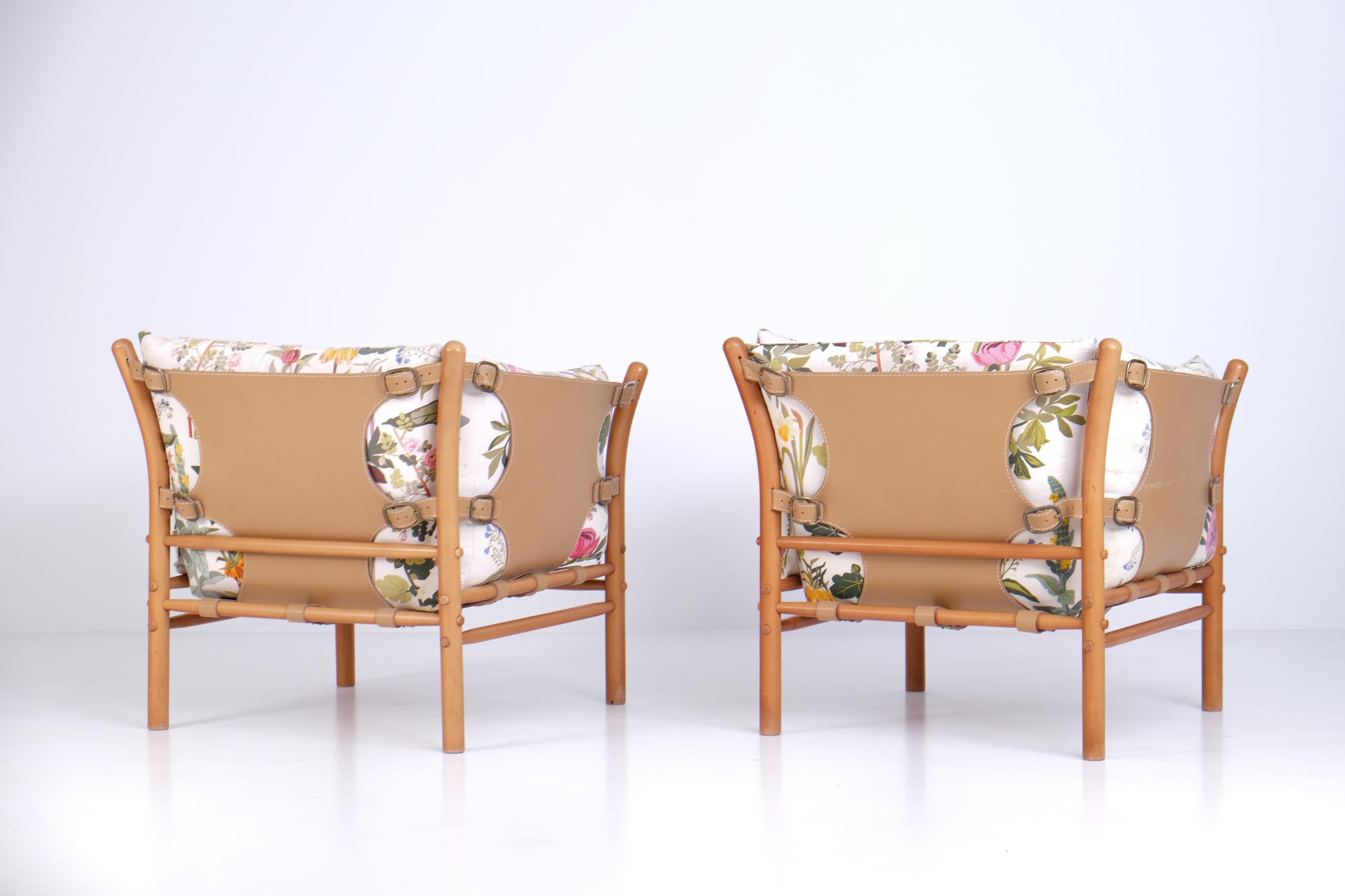 Pair of Arne Norell Easy Chairs Model Ilona, 1970s For Sale 4