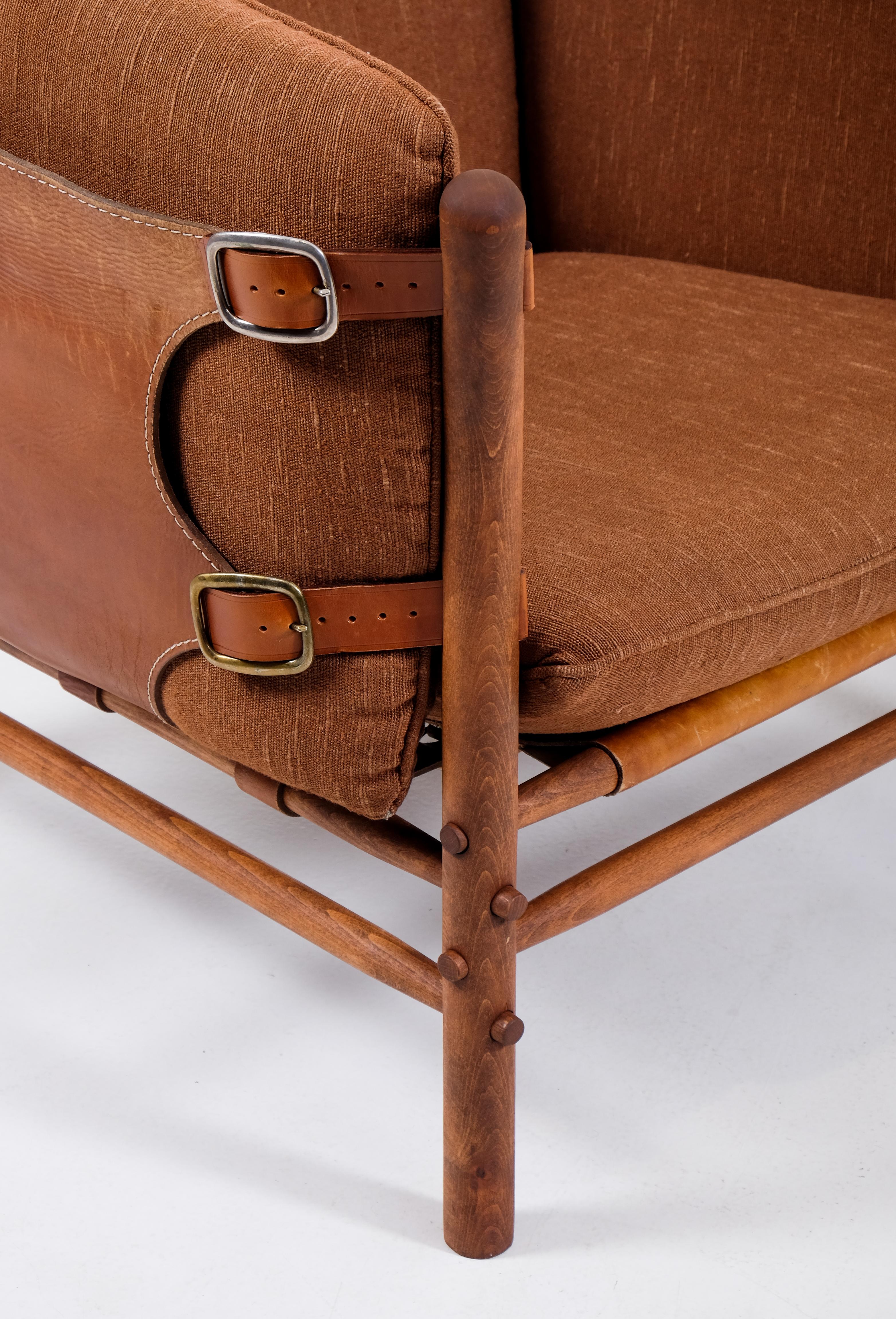 Scandinavo moderno Coppia di poltrone Arne Norell Model Ilona, anni '70 in vendita