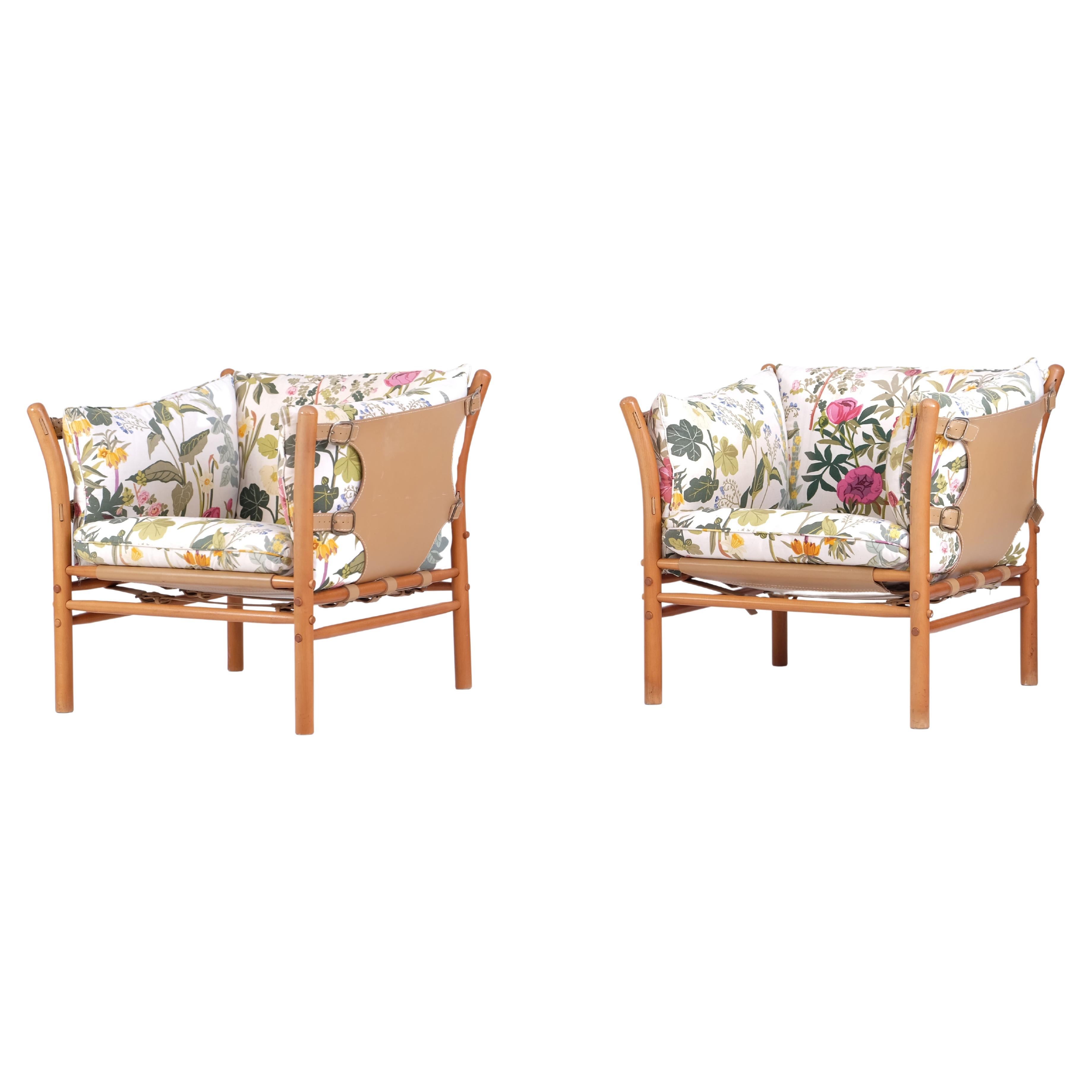 Pair of Arne Norell Easy Chairs Model Ilona, 1970s For Sale