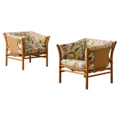 Pair of Arne Norell Easy Chairs Model Ilona, 1970s