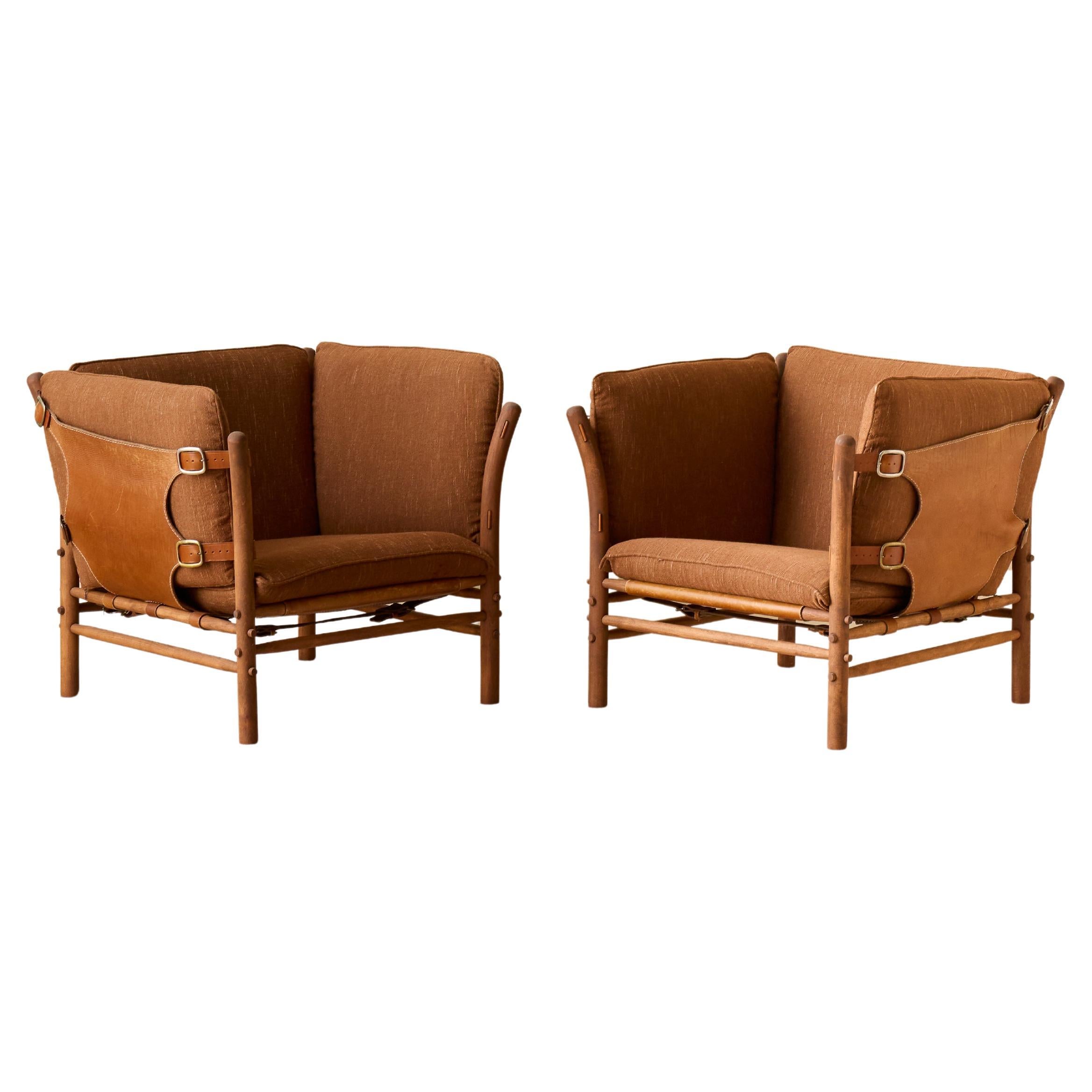 Paire de fauteuils Arne Norell modèle Ilona, années 1970