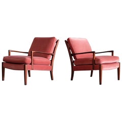 Pair of Arne Norell Easy Chairs Model Löven, 1960s