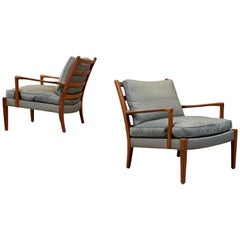 Pair of Arne Norell Easy Chairs Model "Löven", 1960s
