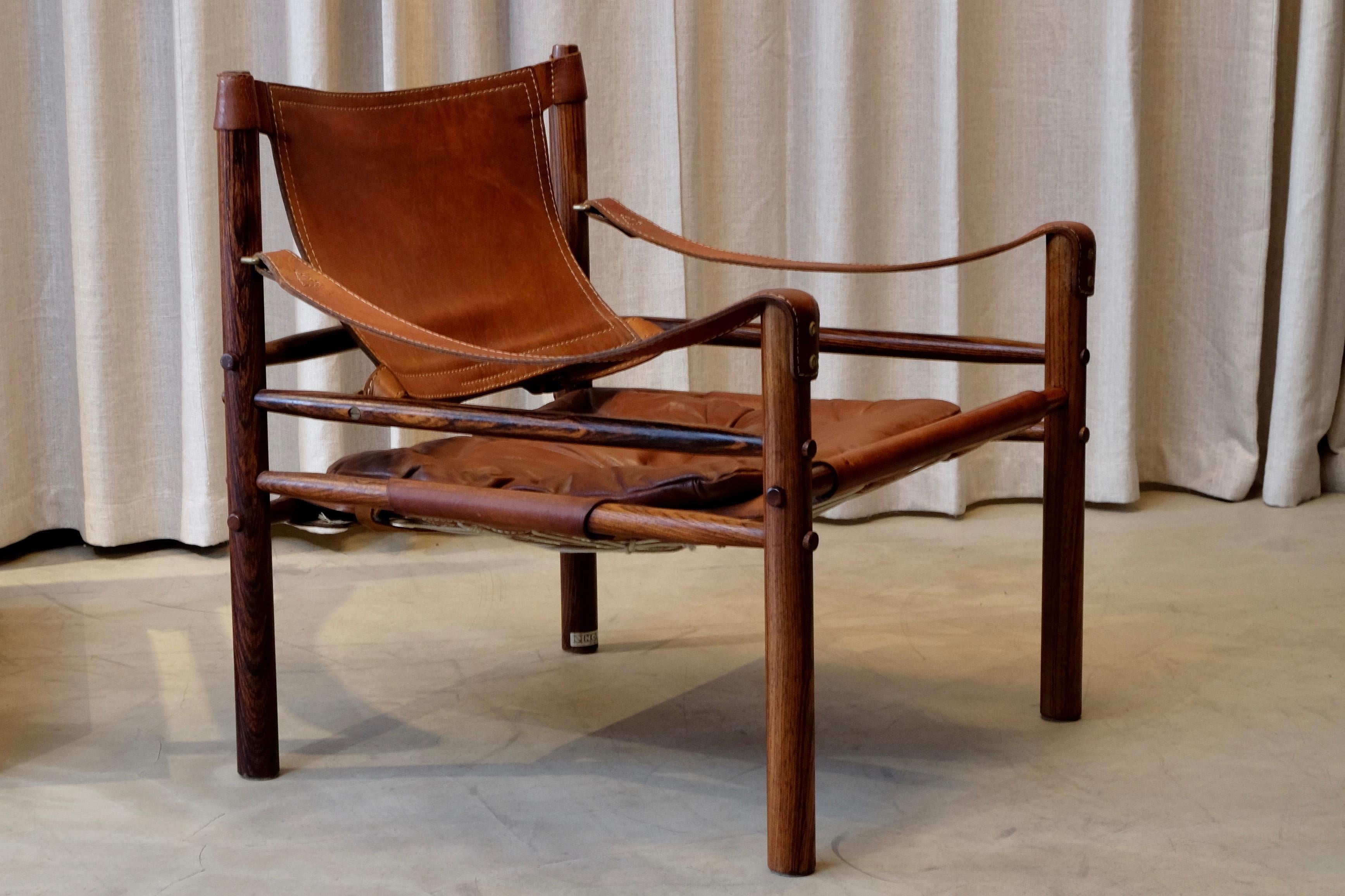 Pair of Arne Norell Easy Chairs Model Sirocco, 1960s 3