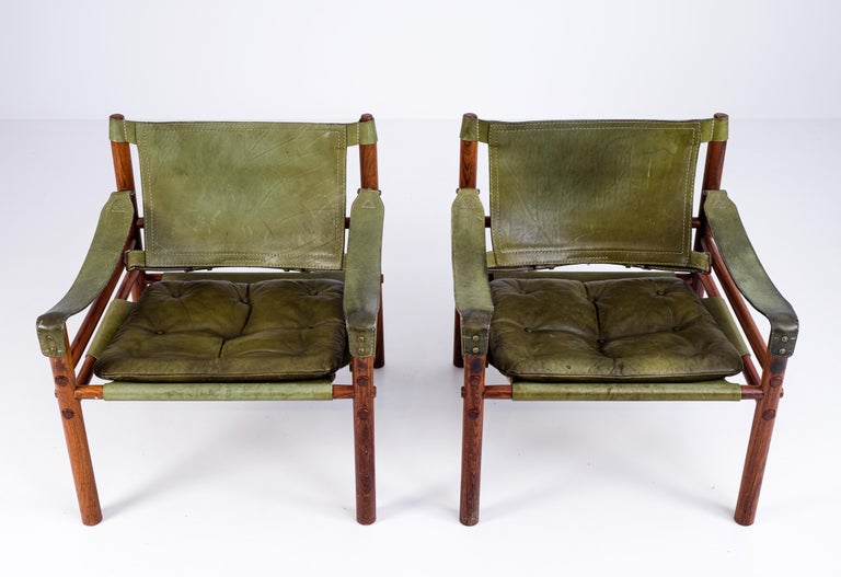 Pair of Arne Norell Easy Chairs Model Sirocco, 1960s For Sale 7