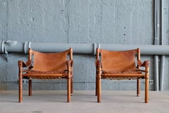 Pair of Arne Norell Easy Chairs Model Sirocco, 1960s