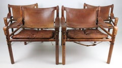 Pair of Arne Norell Easy Chairs Model Sirocco, 1960s