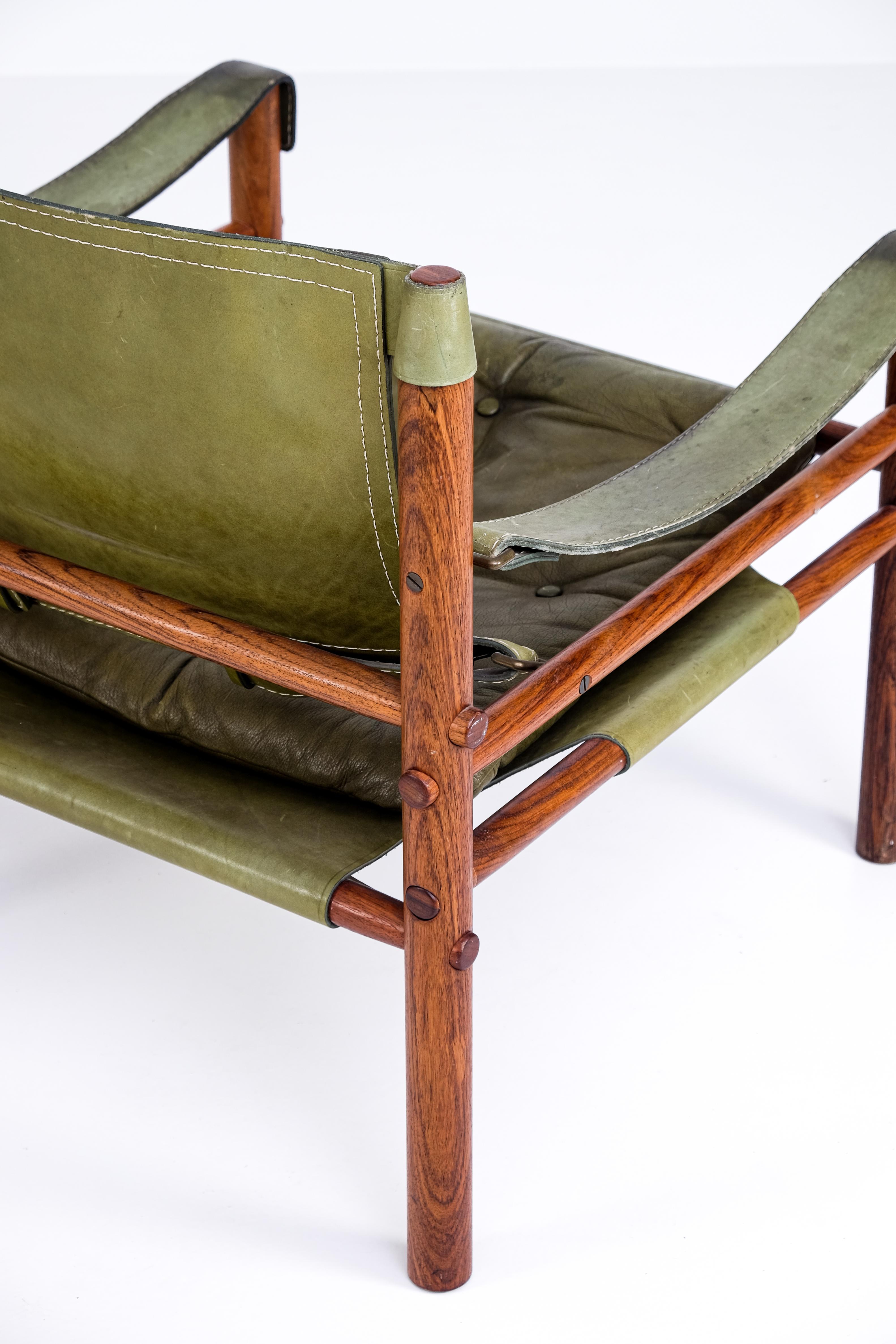 Scandinavian Modern Pair of Arne Norell Easy Chairs Model Sirocco, 1960s