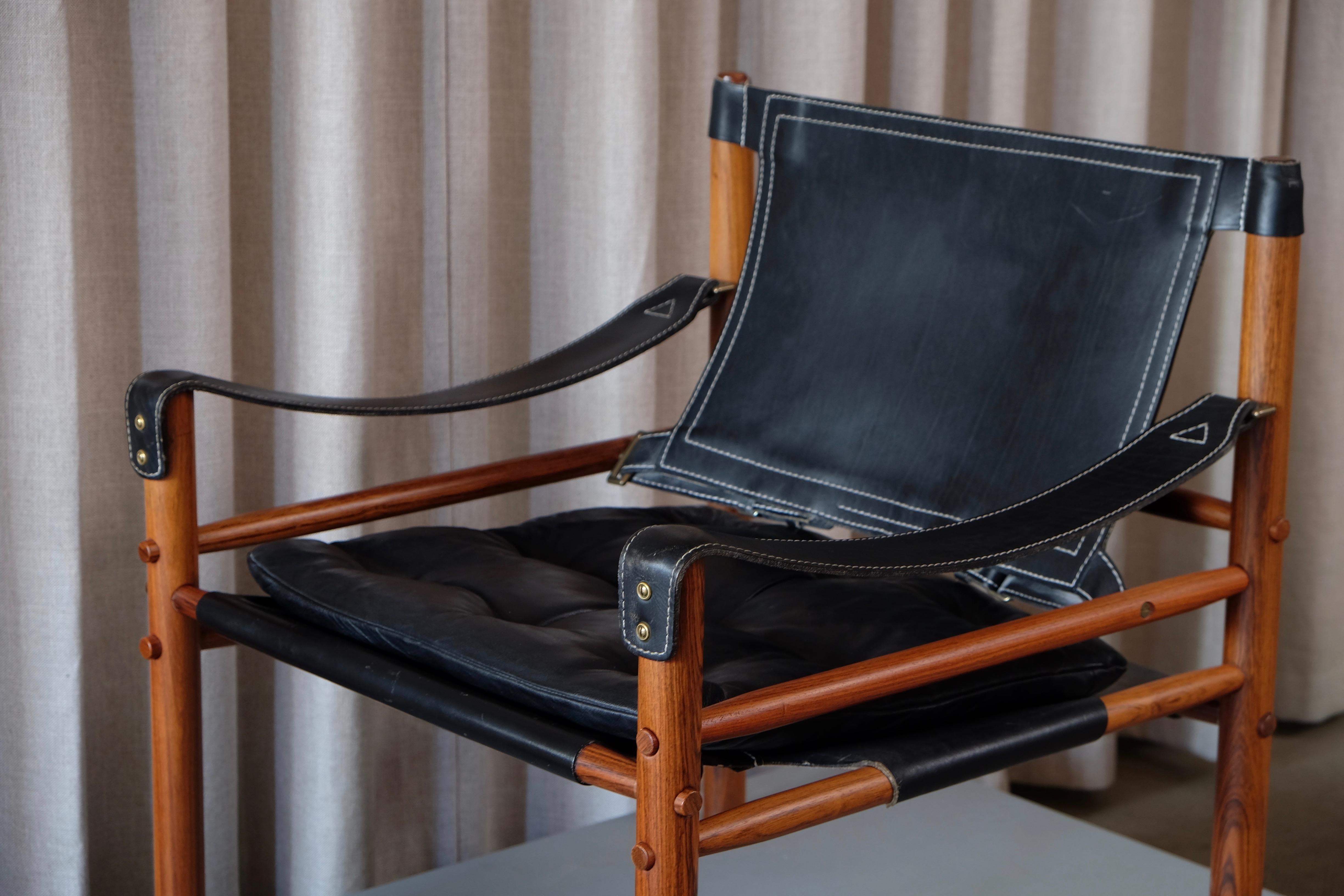 Swedish Pair of Arne Norell Easy Chairs Model Sirocco, 1960s