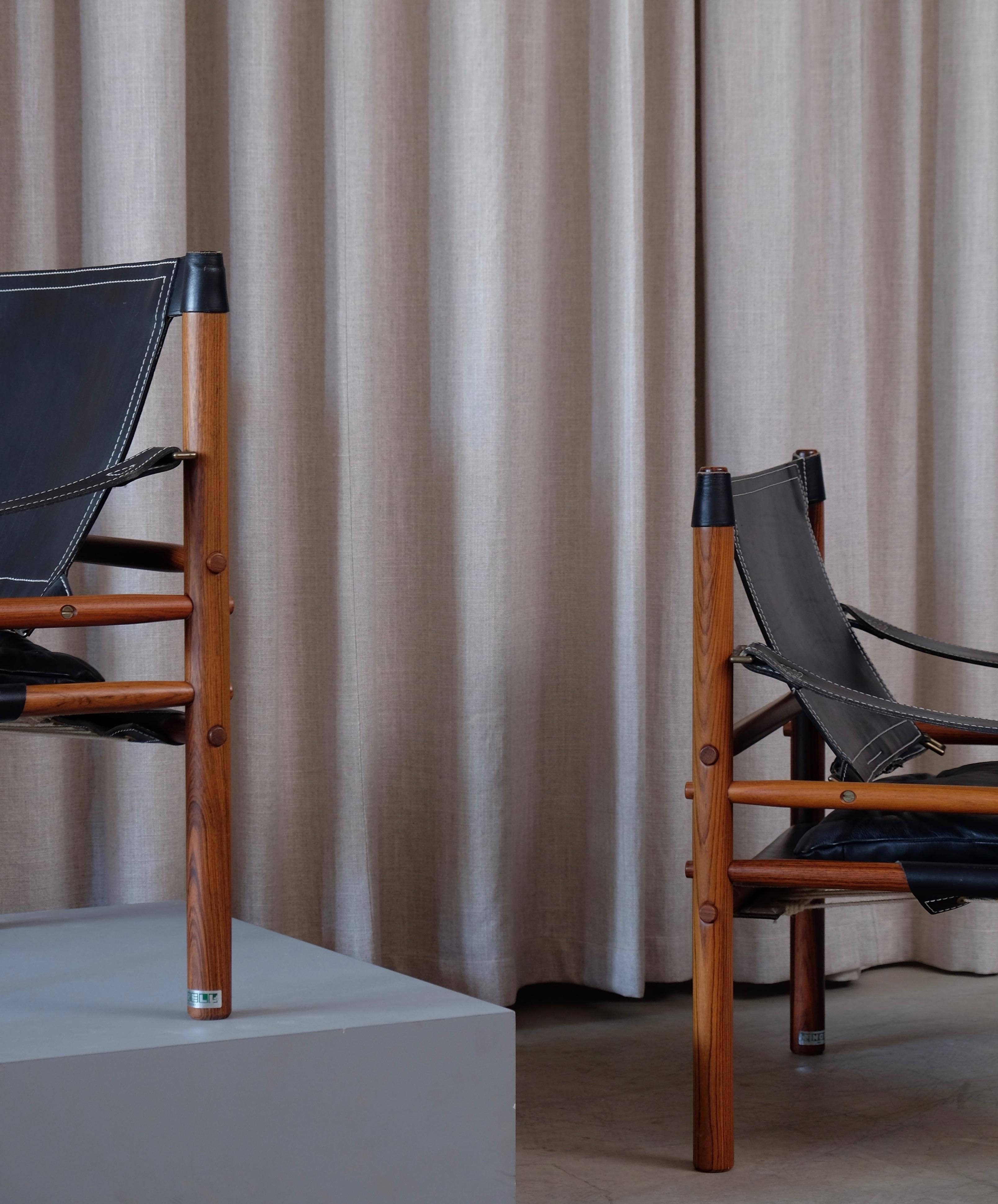 Pair of Arne Norell Easy Chairs Model Sirocco, 1960s In Good Condition In Stockholm, SE