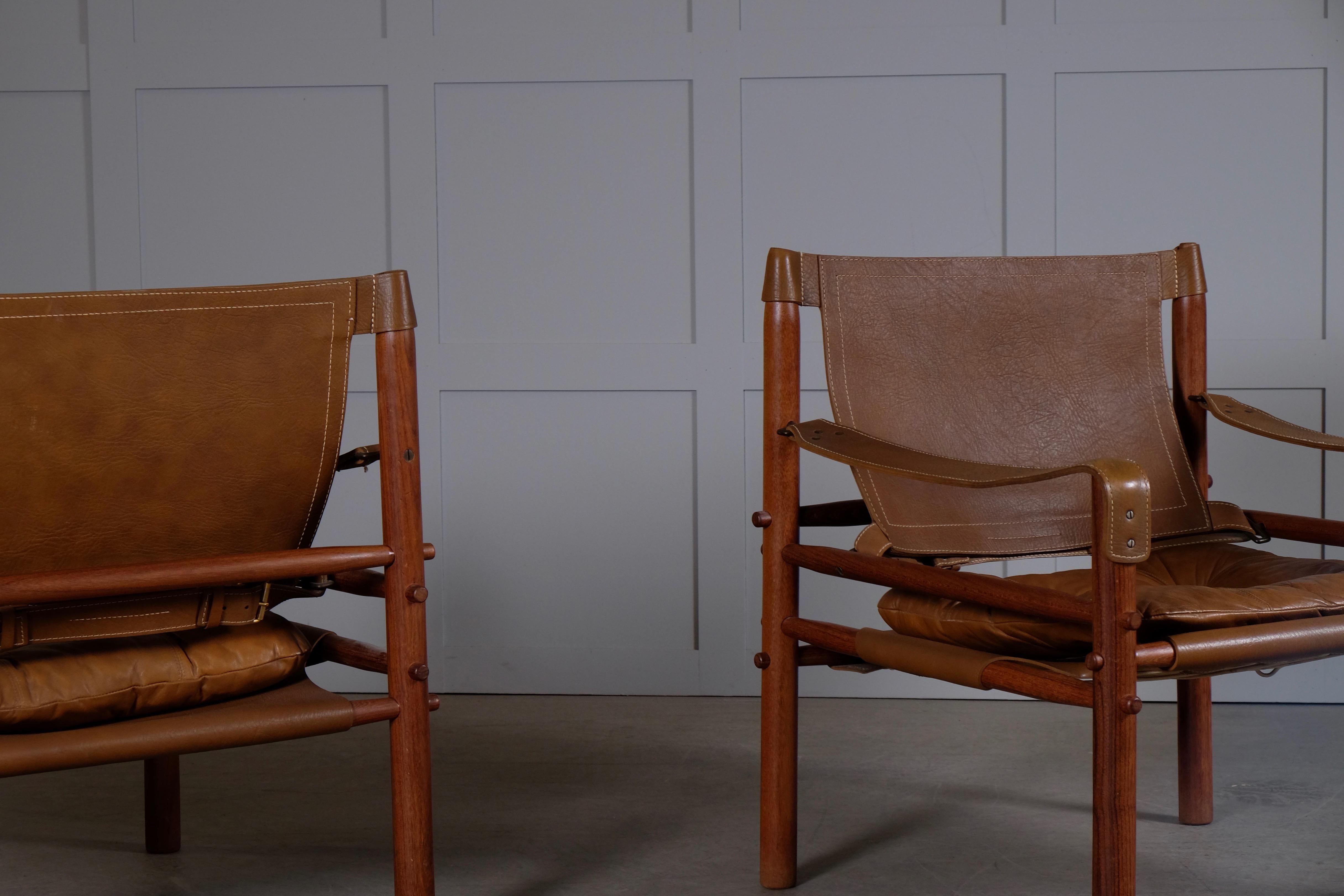 Pair of Arne Norell Easy Chairs Model Sirocco, 1960s In Good Condition In Stockholm, SE