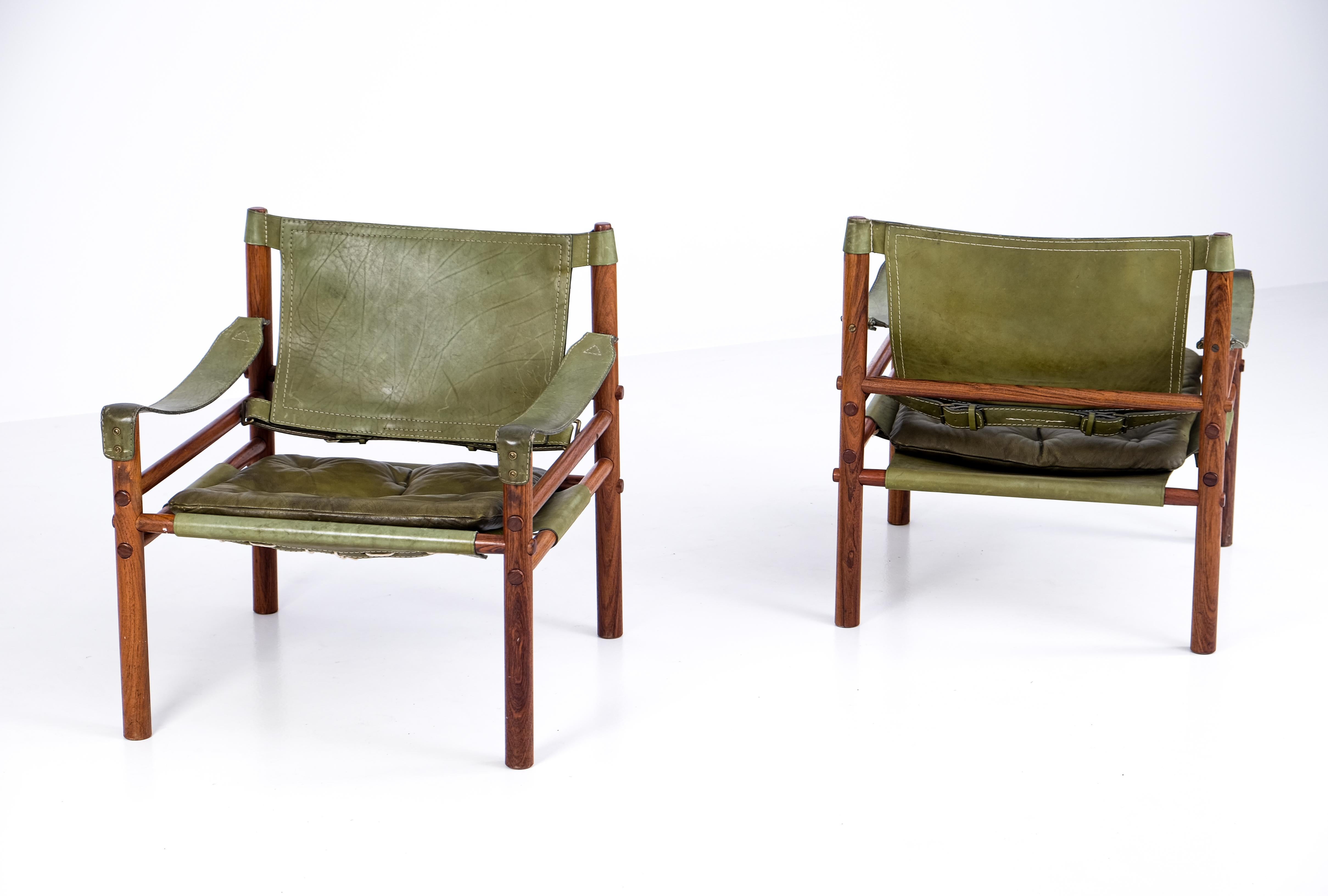 Pair of Arne Norell Easy Chairs Model Sirocco, 1960s In Good Condition In Stockholm, SE