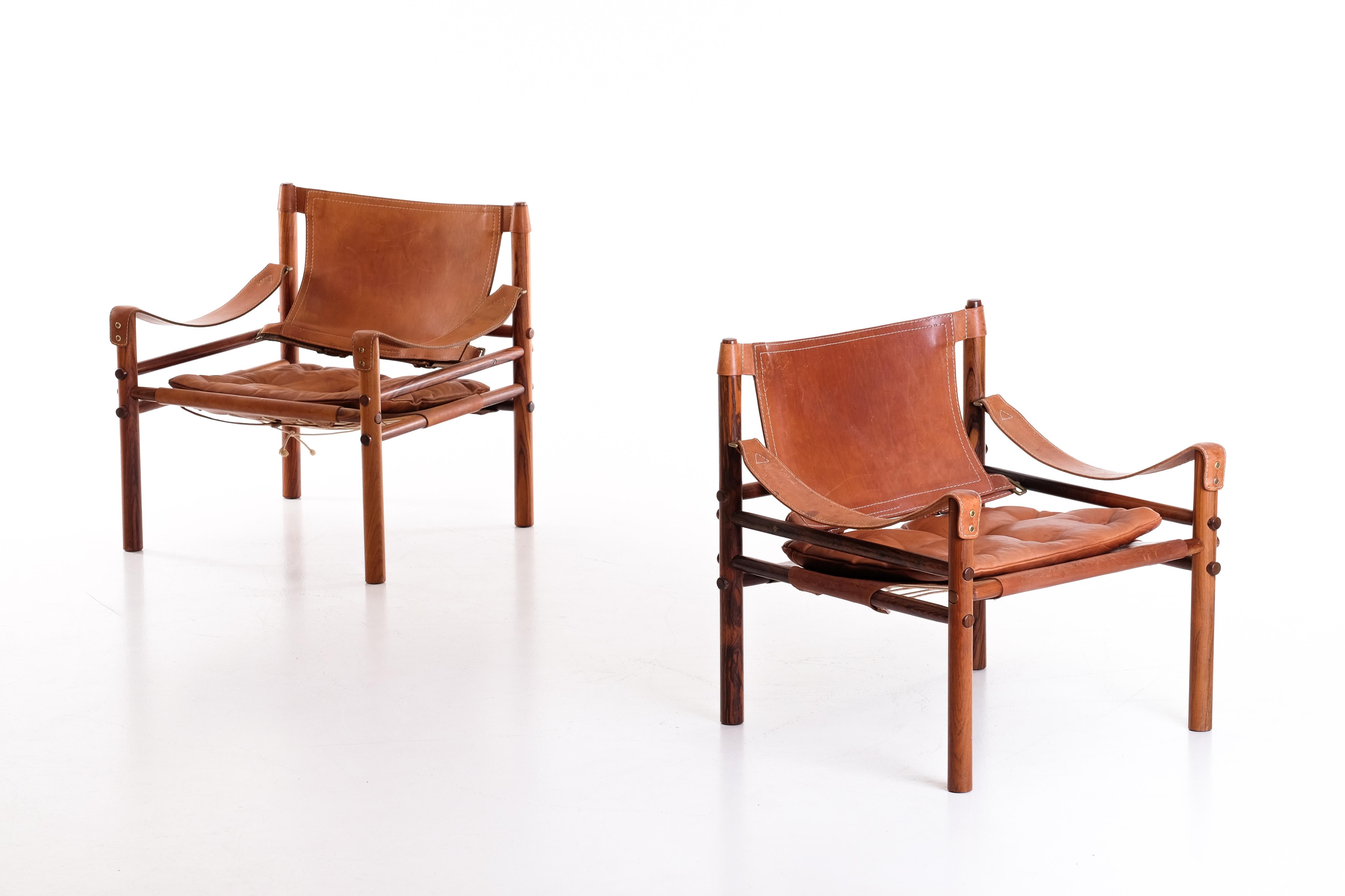Suédois Paire de fauteuils modèle Sirocco d'Arne Norell, années 1960 en vente