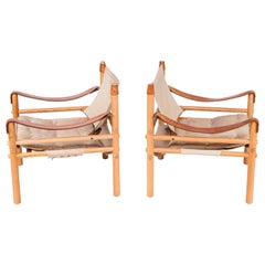 Pair of Arne Norell Easy Chairs Model Sirocco, 1960s