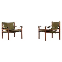 Pair of Arne Norell Easy Chairs Model Sirocco, 1960s