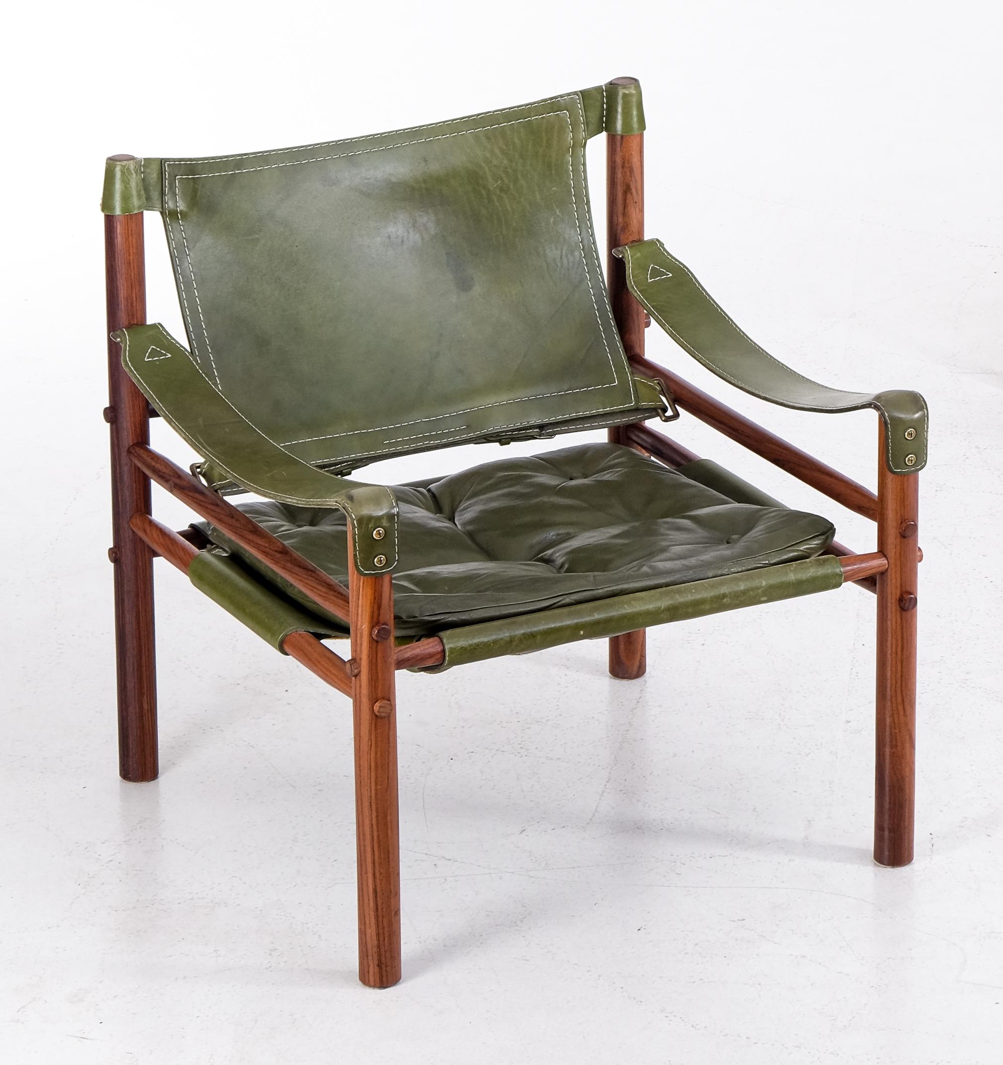Pair of Arne Norell Easy Chairs Model Sirocco, 1970s 4