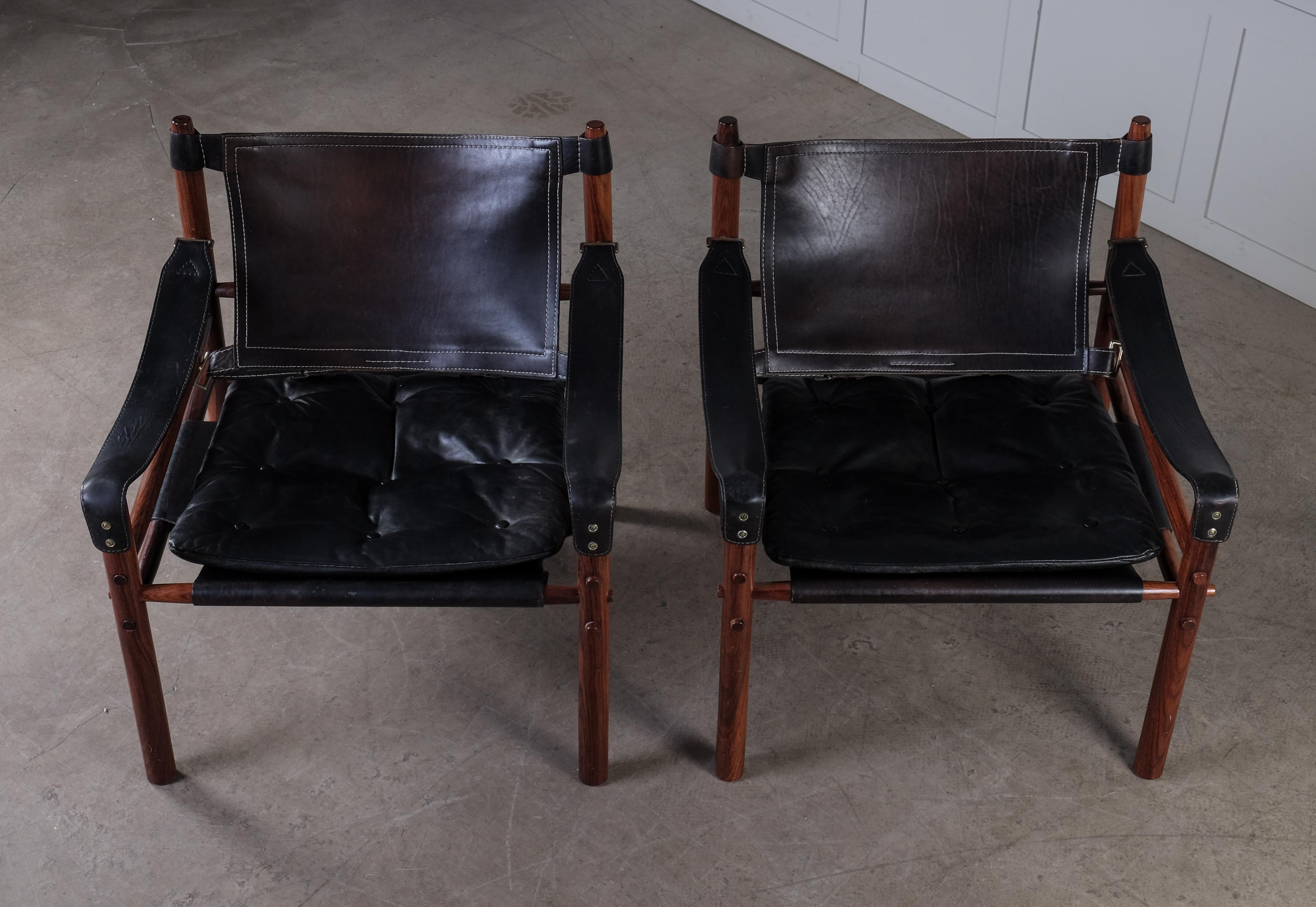 Sessel ohne Armlehne von Arne Norell, Modell Sirocco, 1970er Jahre, Paar im Angebot 6