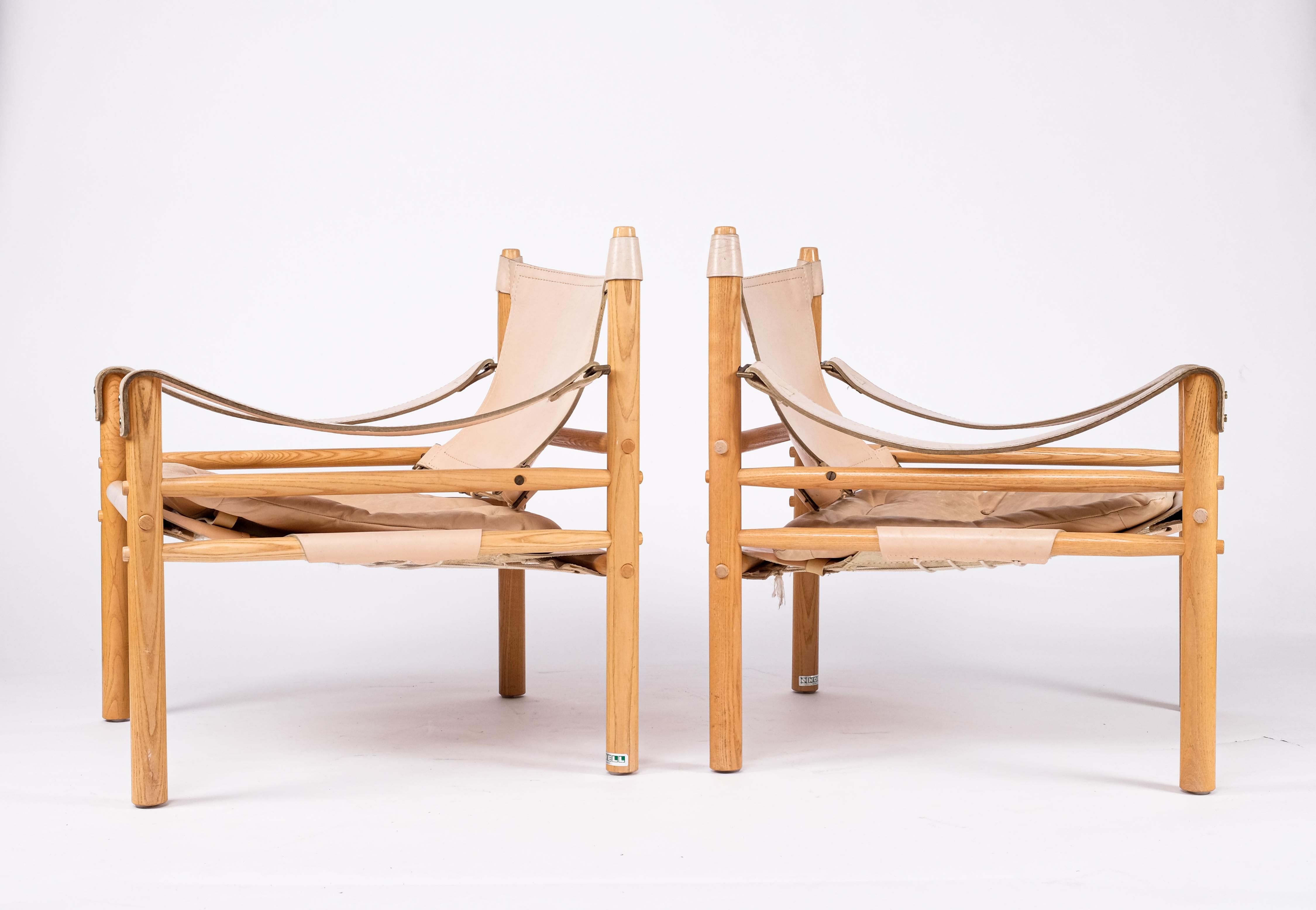 Pair of Arne Norell Easy Chairs Model Sirocco, 1970s In Good Condition In Stockholm, SE