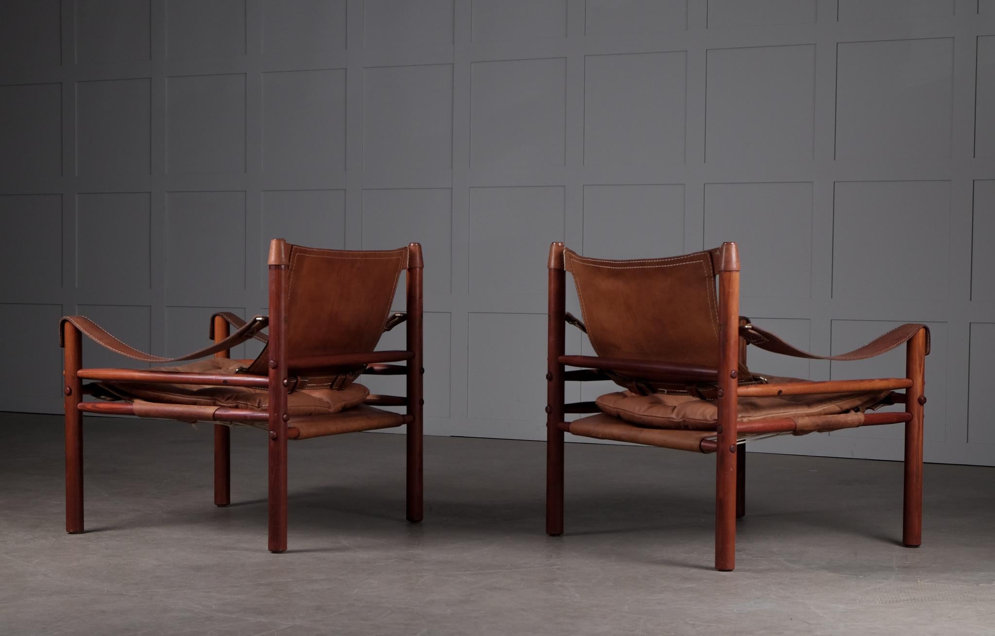 Pair of Arne Norell Easy Chairs Model Sirocco, 1970s In Good Condition In Stockholm, SE