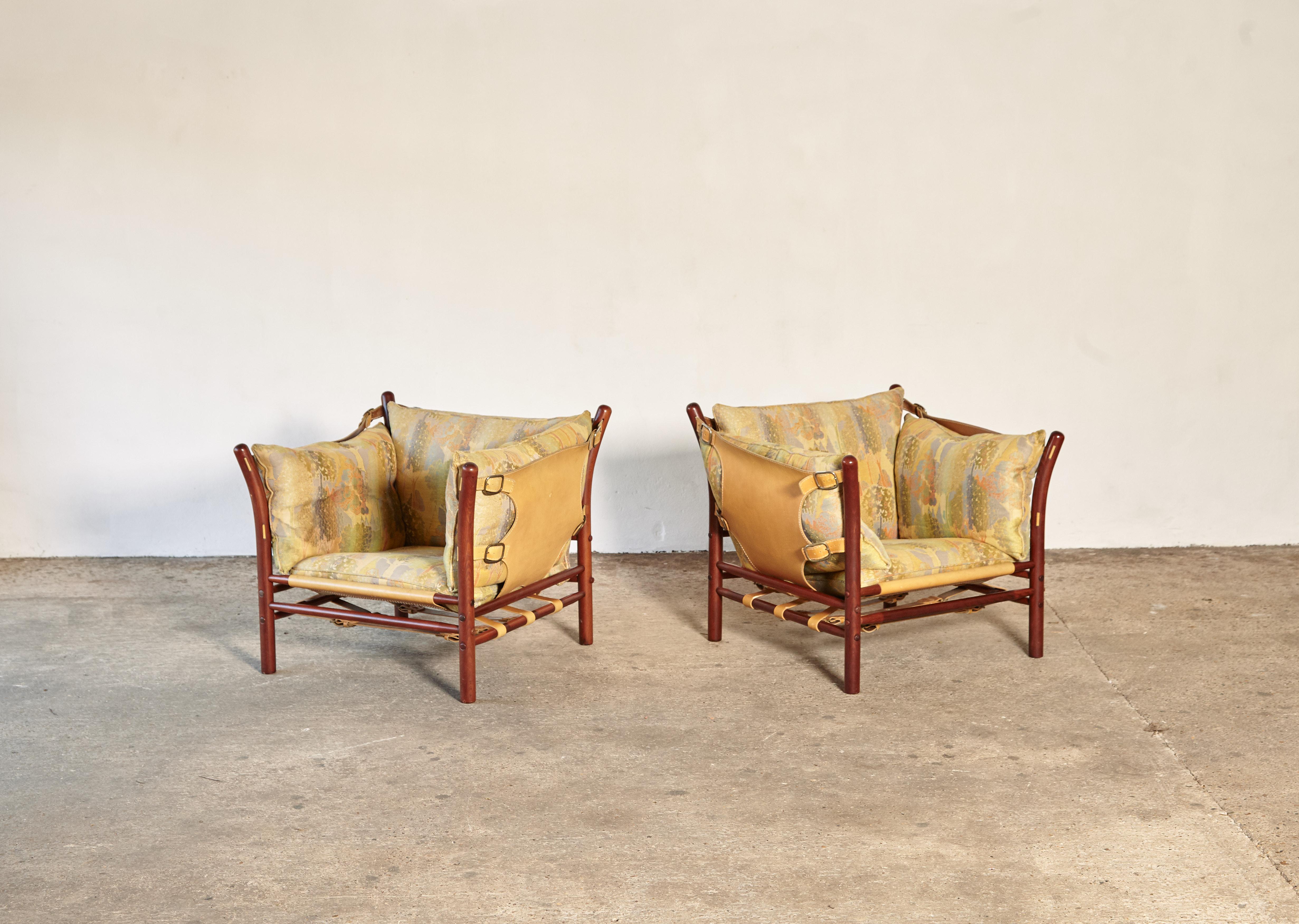 20th Century Pair of Arne Norell Ilona Chairs, Sweden, 1970s