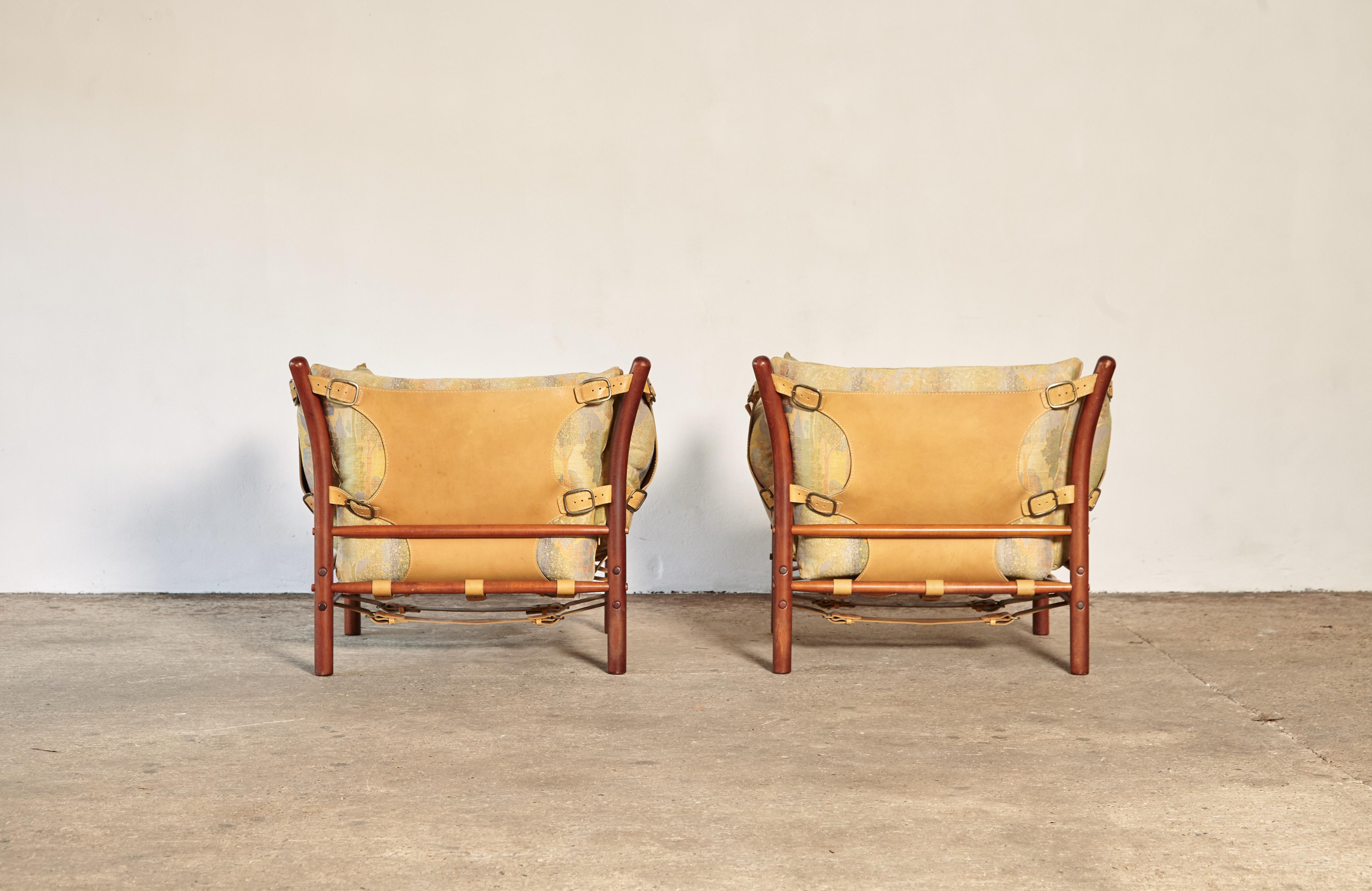 Pair of Arne Norell Ilona Chairs, Sweden, 1970s 2