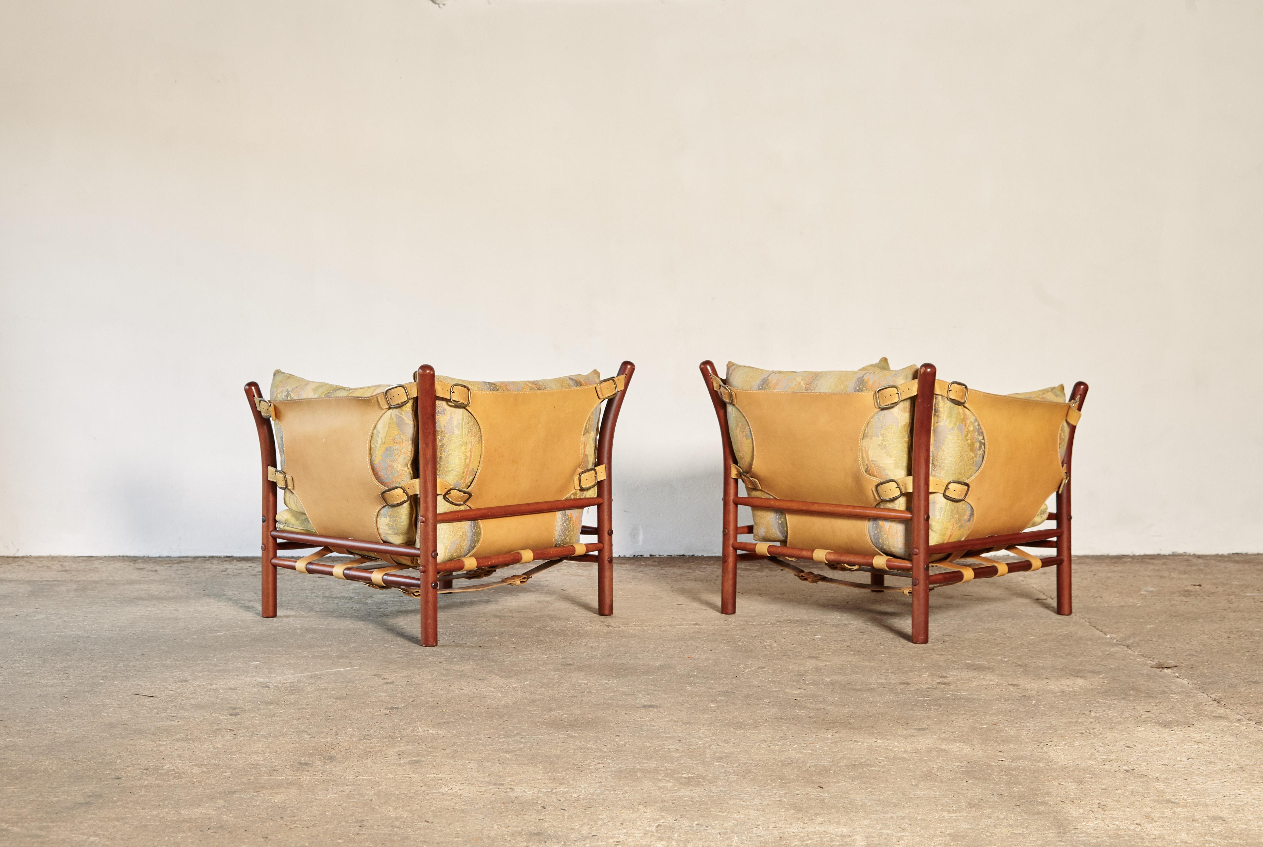 Pair of Arne Norell Ilona Chairs, Sweden, 1970s 3