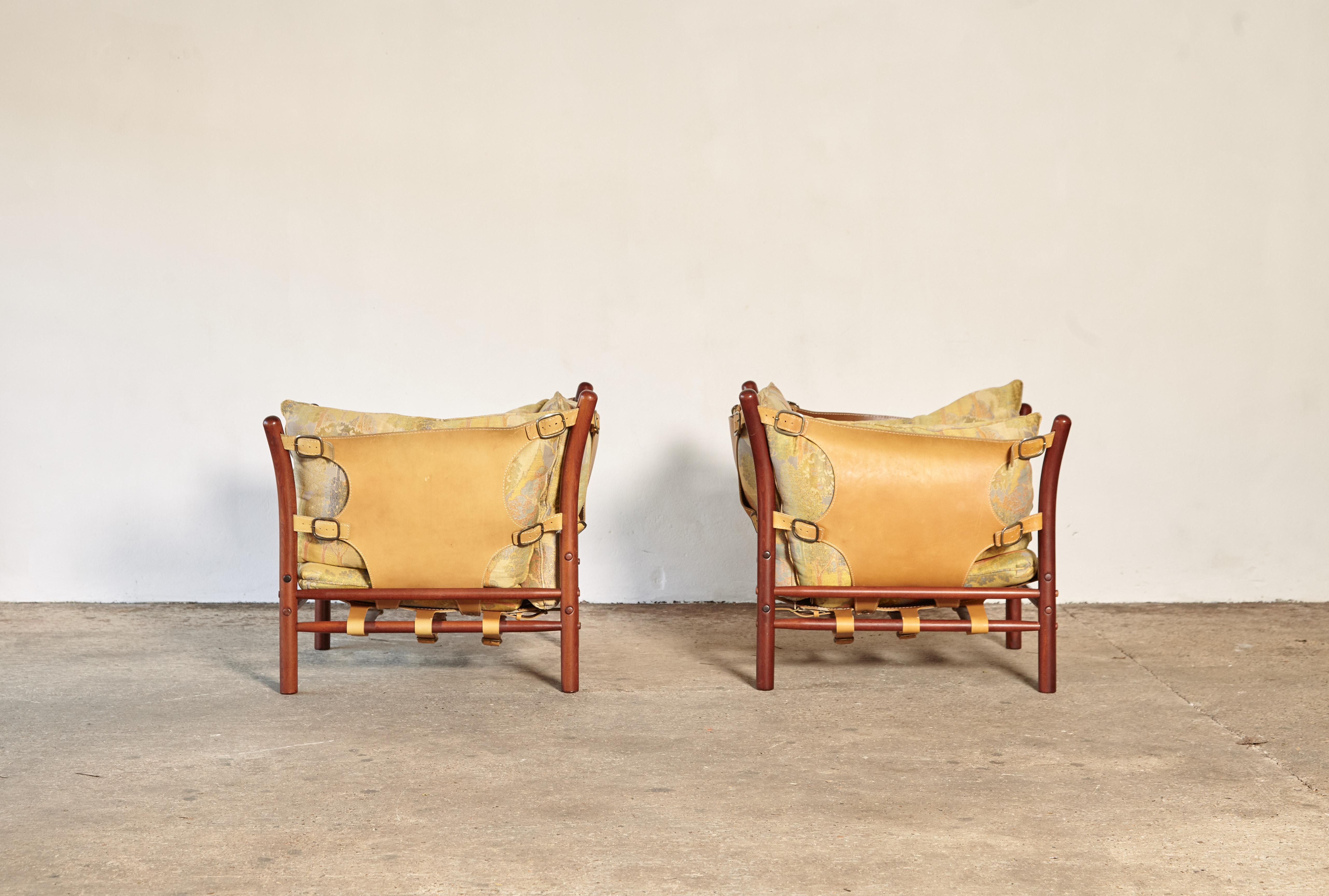 Pair of Arne Norell Ilona Chairs, Sweden, 1970s 4