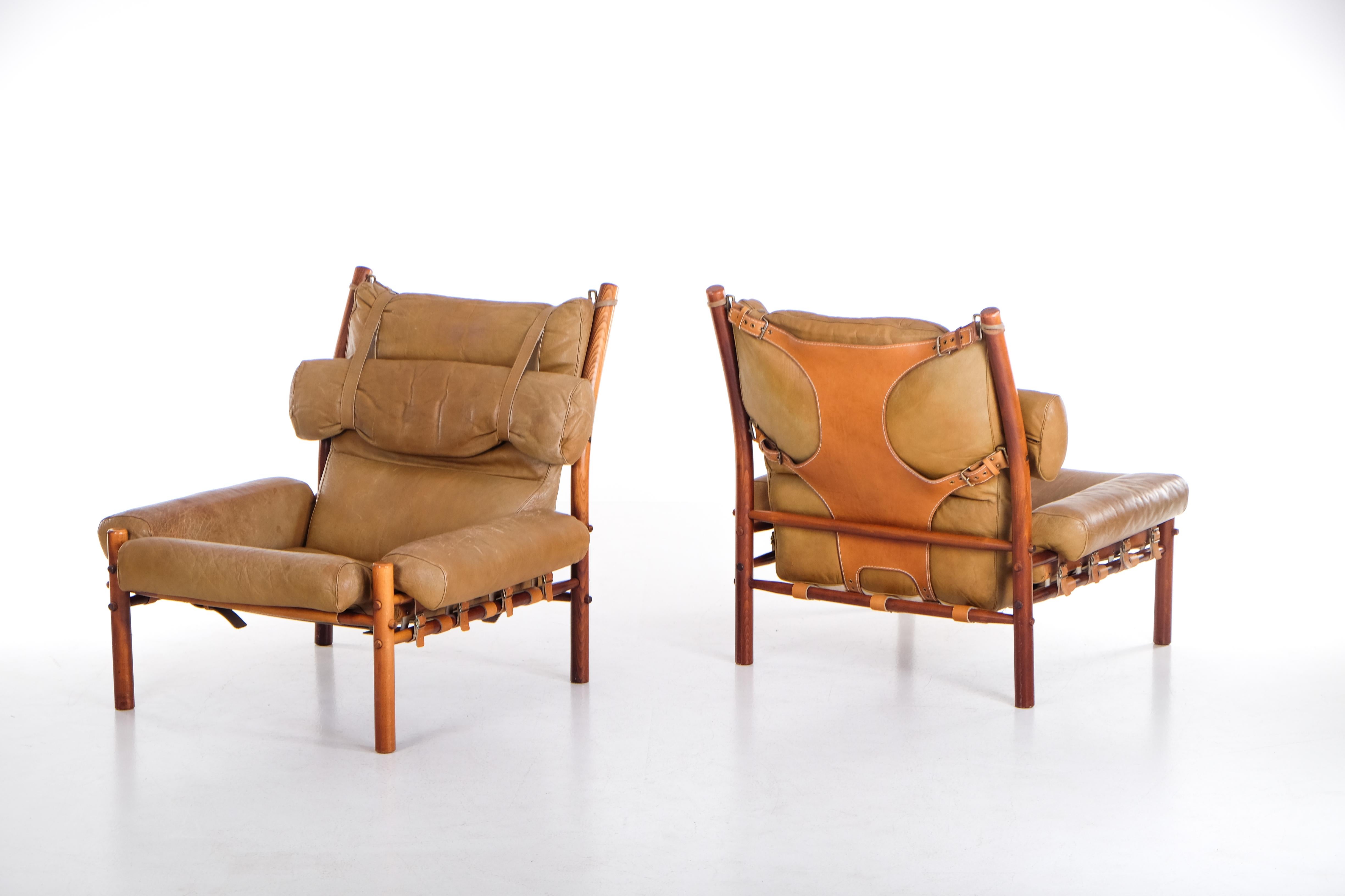 Paire de fauteuils Inca d'Arne Norell, 1970 en vente 3