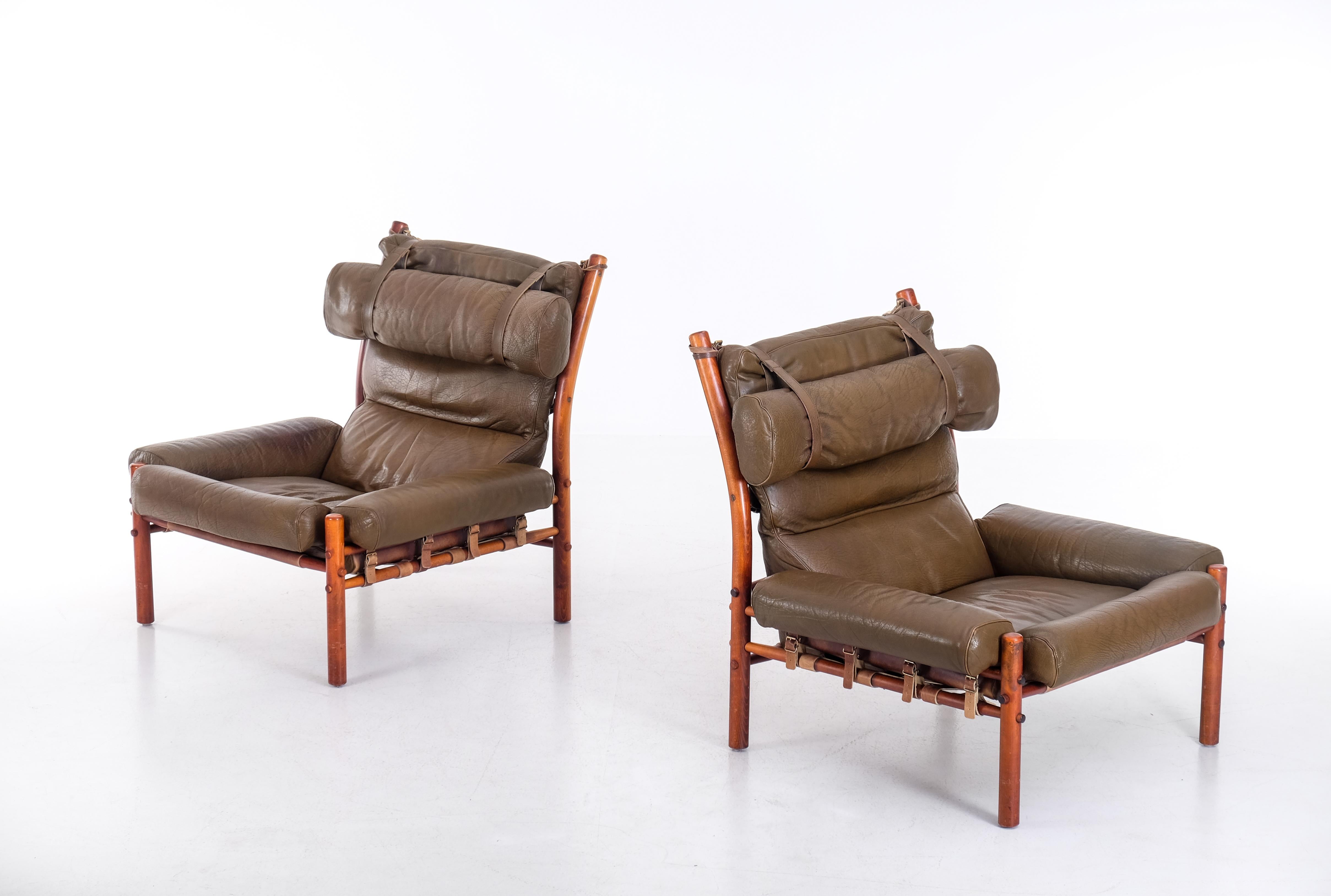 Paire de fauteuils Inca d'Arne Norell, 1970 en vente 6