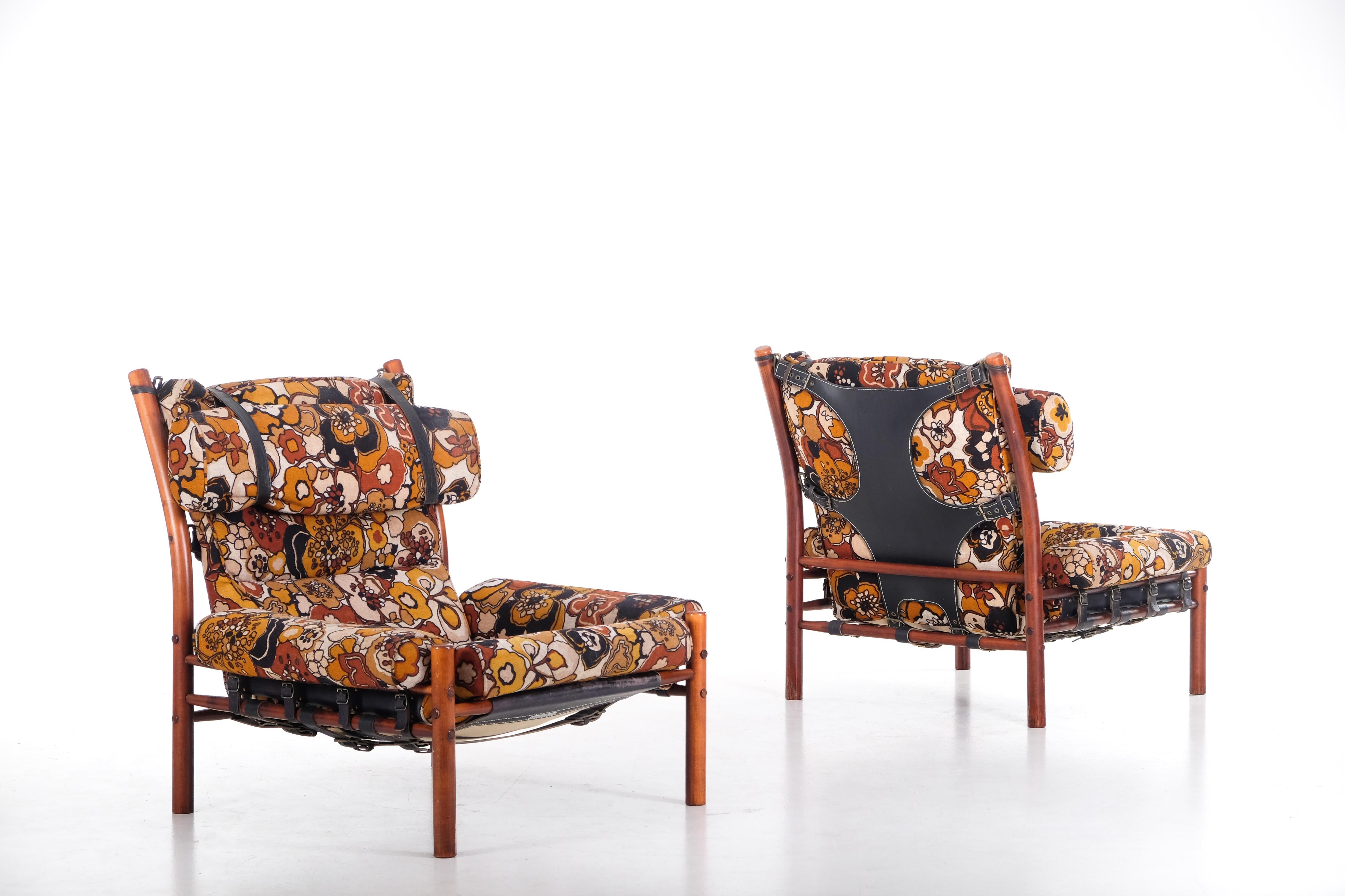 Fin du 20e siècle Paire de fauteuils Inca d'Arne Norell, 1970 en vente