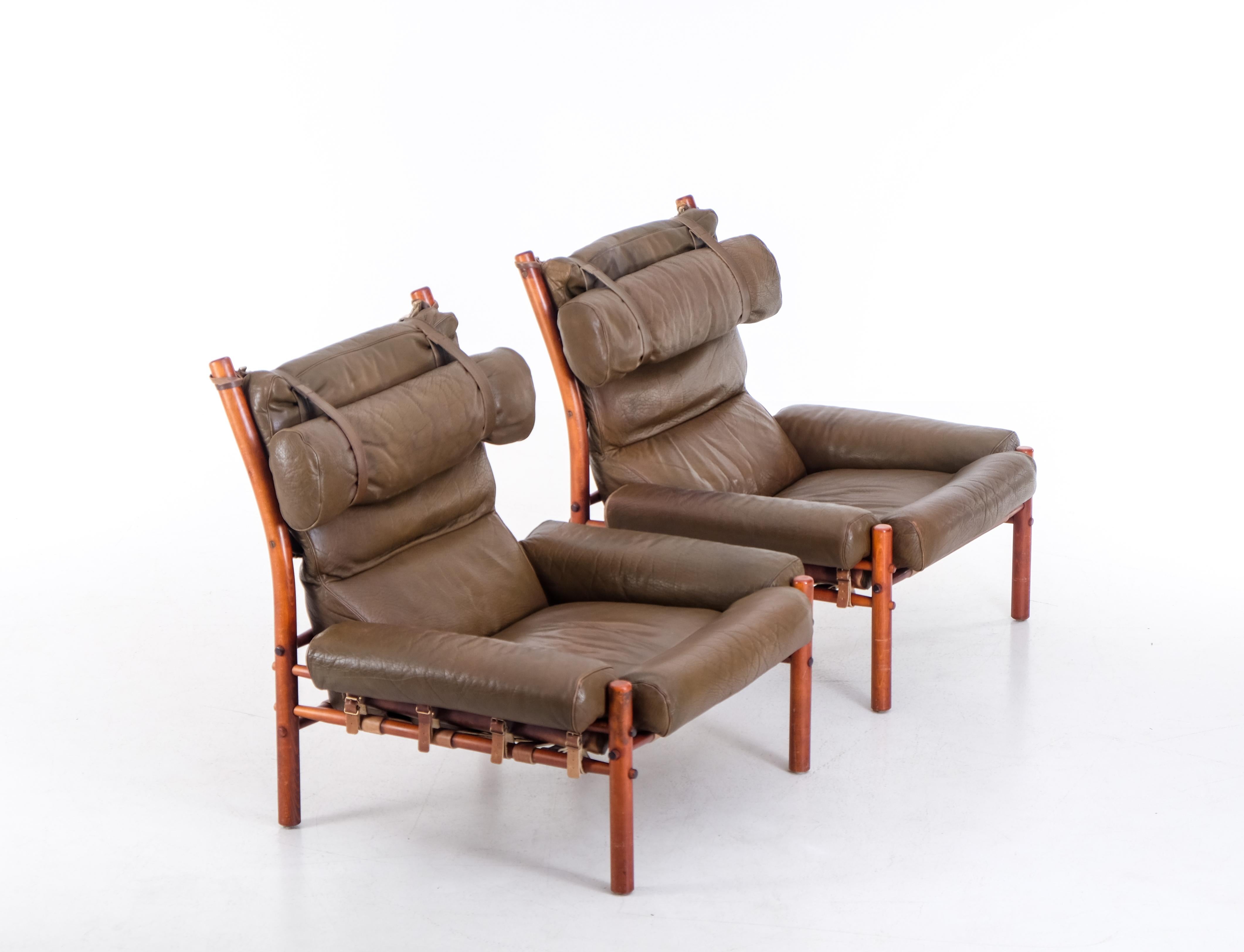 Fin du 20e siècle Paire de fauteuils Inca d'Arne Norell, 1970 en vente