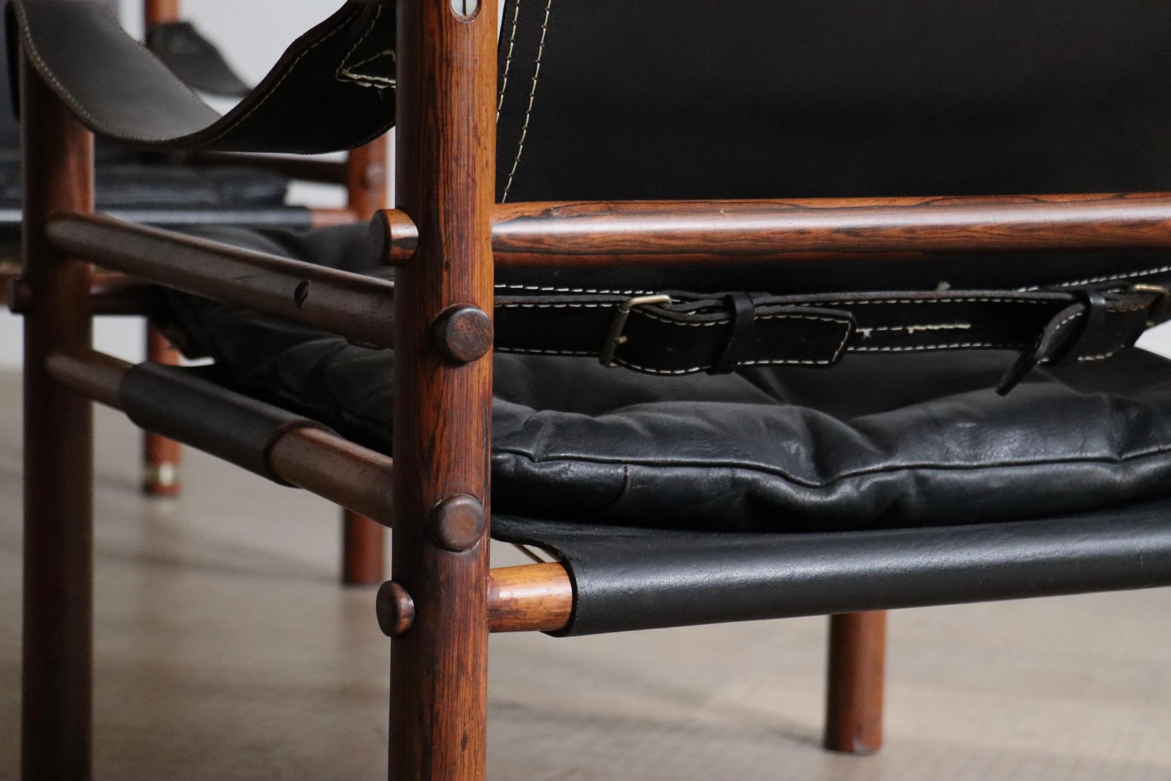 Pair of Arne Norell Sirocco Easy Chairs for Norell AB, Sweden 1970s For Sale 8