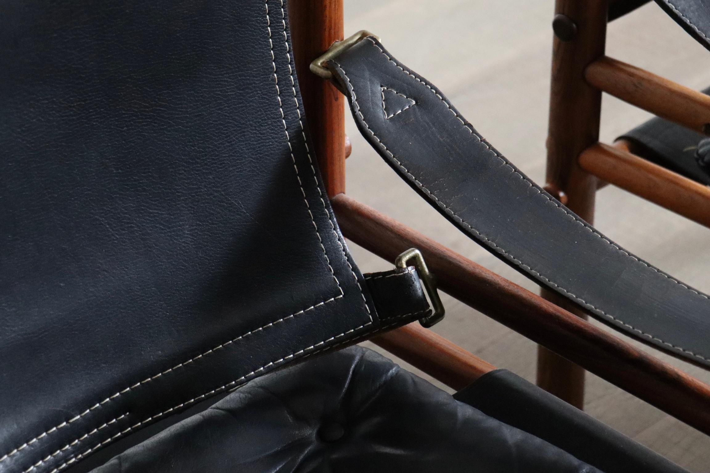 Pair of Arne Norell Sirocco Easy Chairs for Norell AB, Sweden 1970s For Sale 2