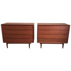 Pair of Arne Vodder for Sibast Danish Chests in Teak