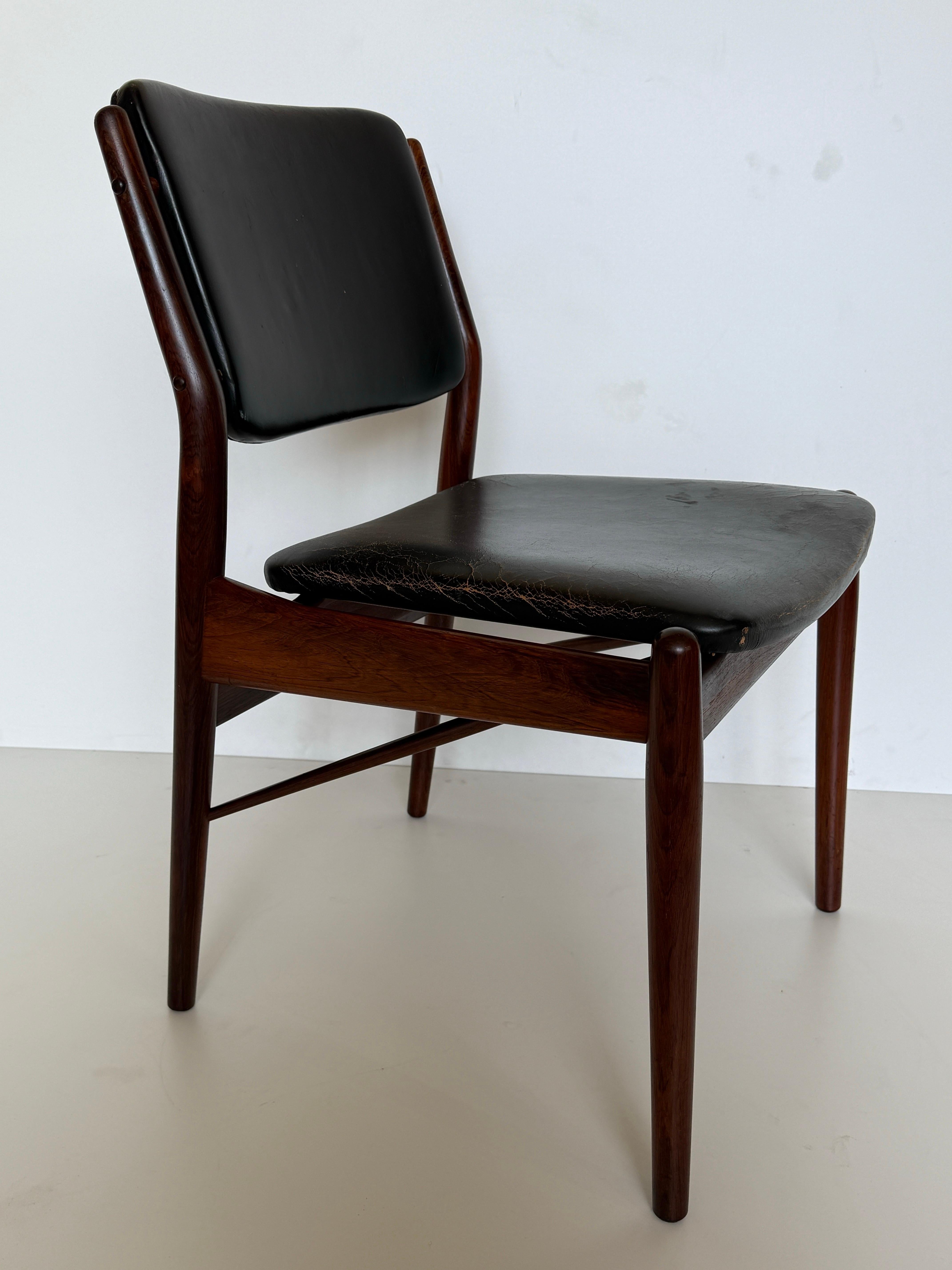 Pair of Arne Vodder Side Chairs for Sibast Mobler For Sale 5