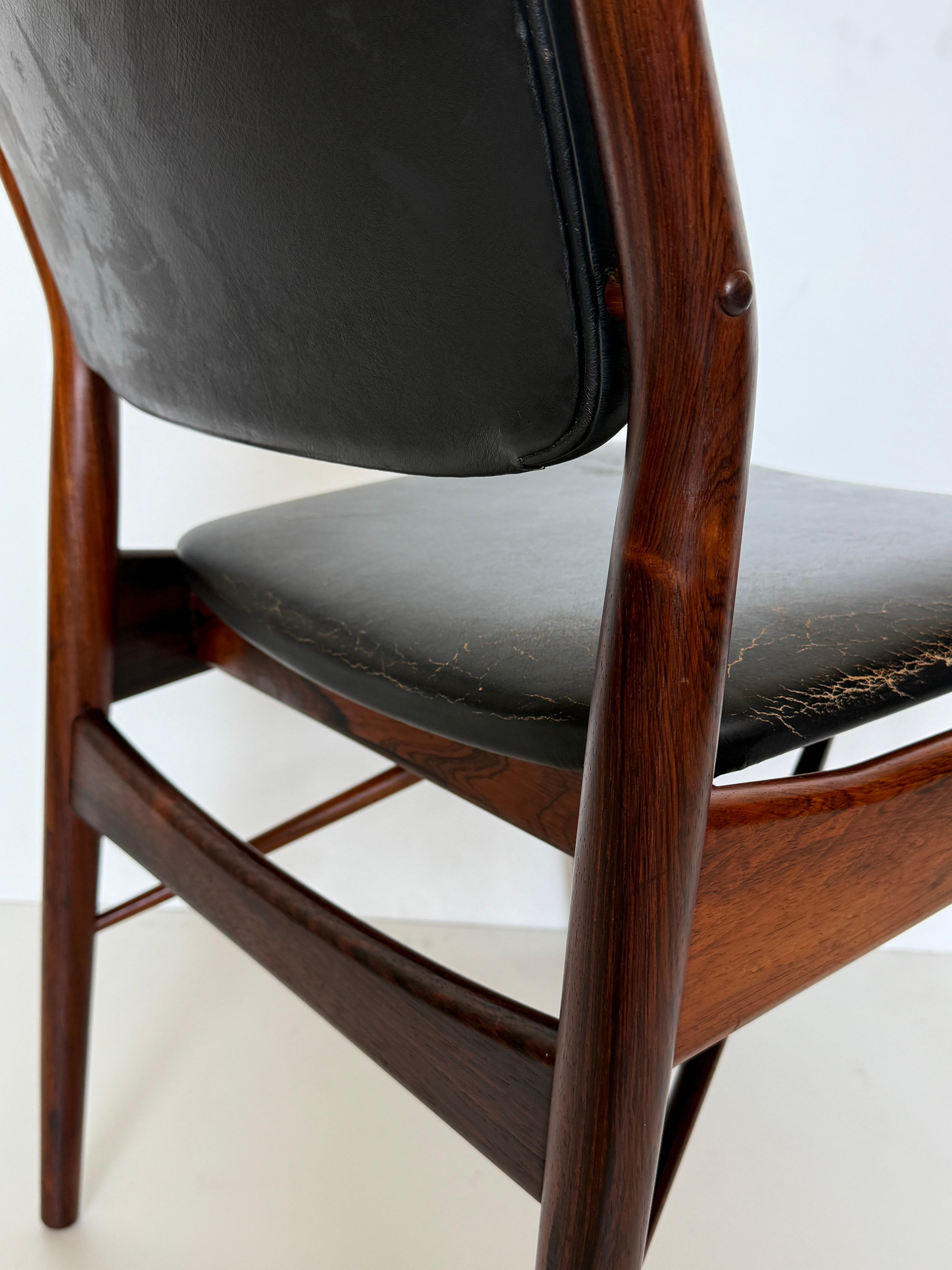 Pair of Arne Vodder Side Chairs for Sibast Mobler For Sale 7
