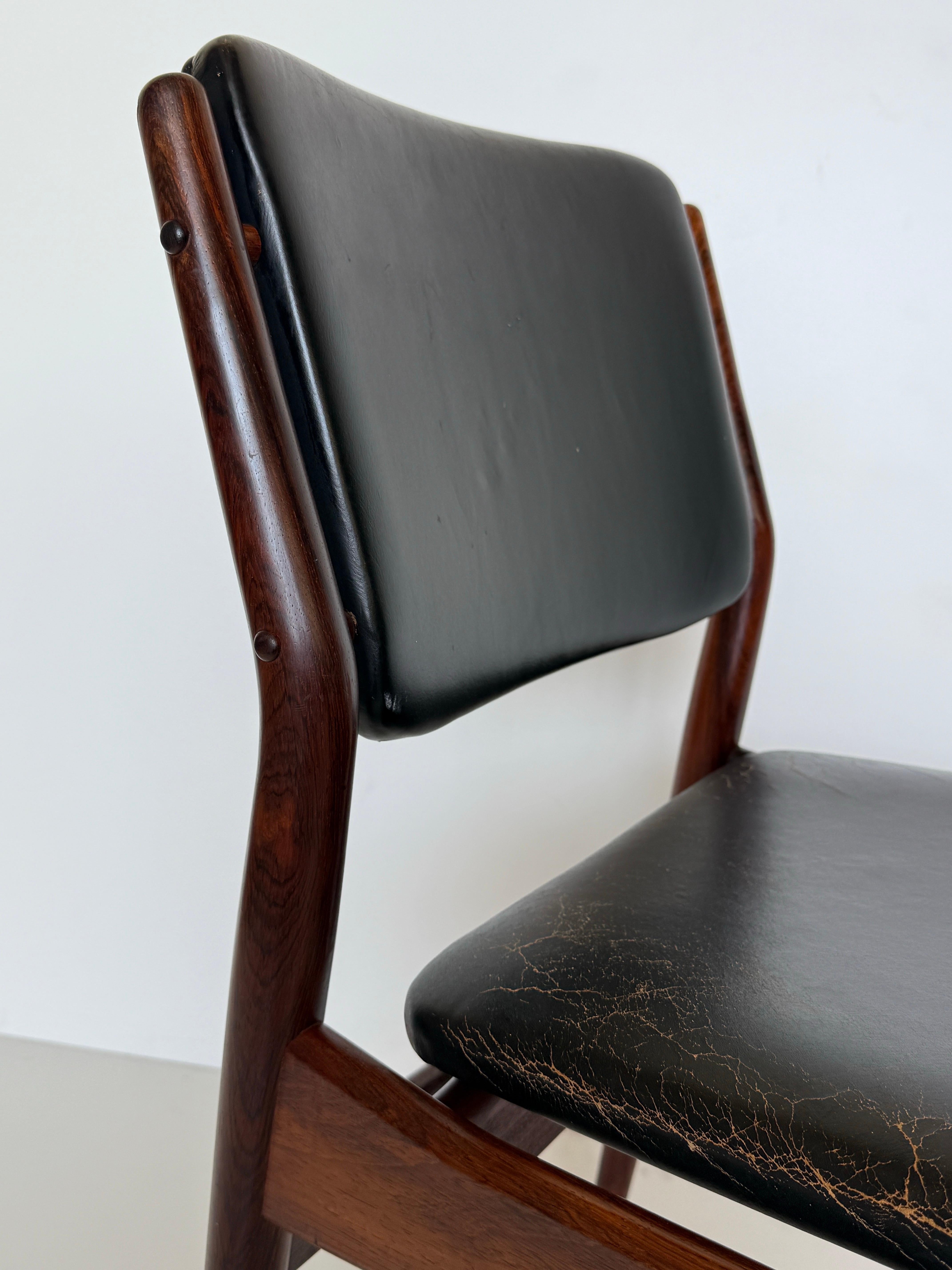 Pair of Arne Vodder Side Chairs for Sibast Mobler For Sale 8