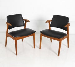Pair Of Arne Vodder Style Teak Armchairs