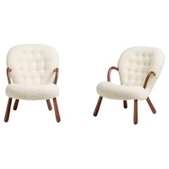 Re-Edition Boucle Clam Chairs by Arnold Madsen