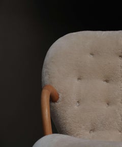 Pair of Arnold Madsen Chairs in Shearling