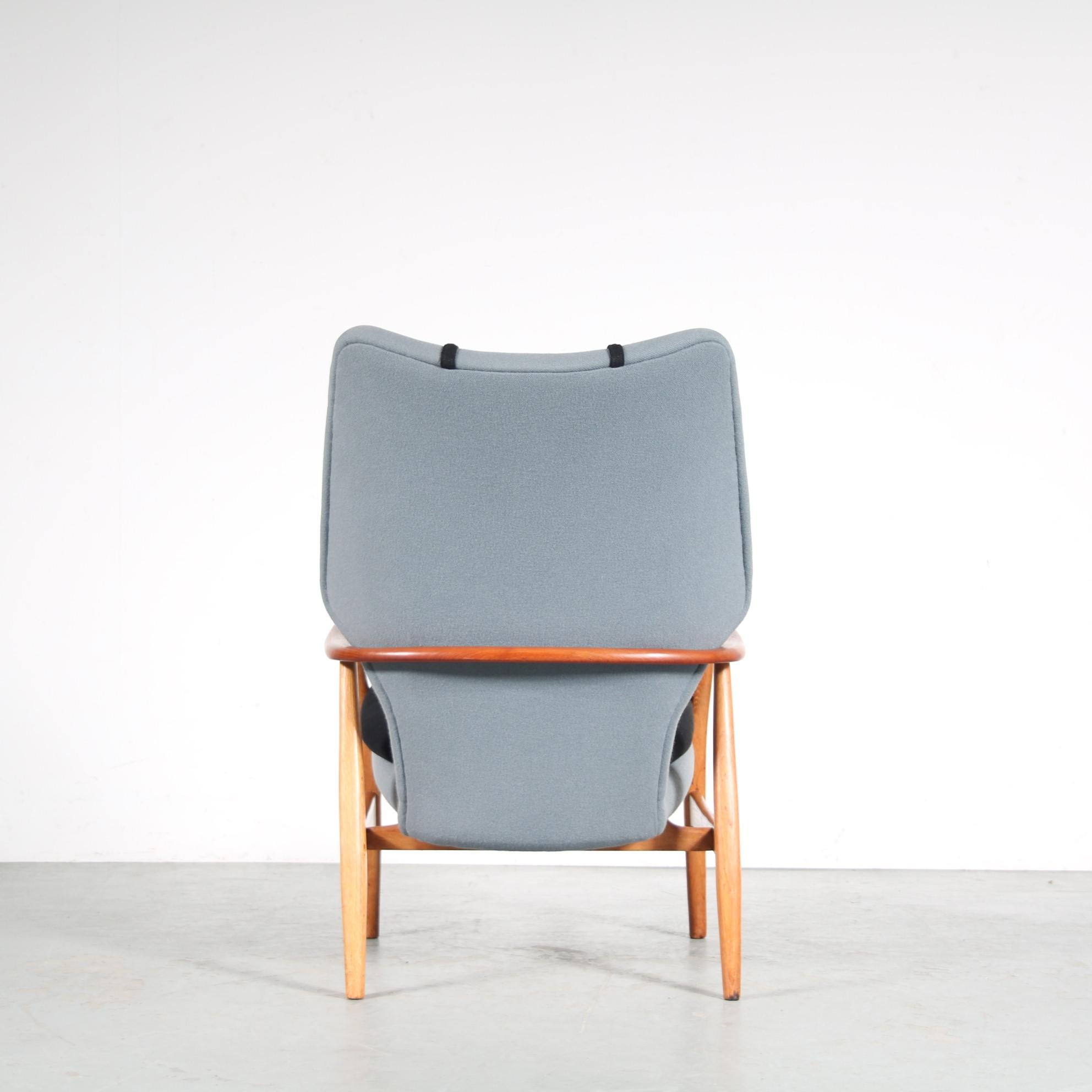 Pair of Arnold Madsen & Henry Schubell Lounge Chairs for Bovenkamp, Netherlands 4