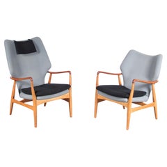 Pair of Arnold Madsen & Henry Schubell Lounge Chairs for Bovenkamp, Netherlands