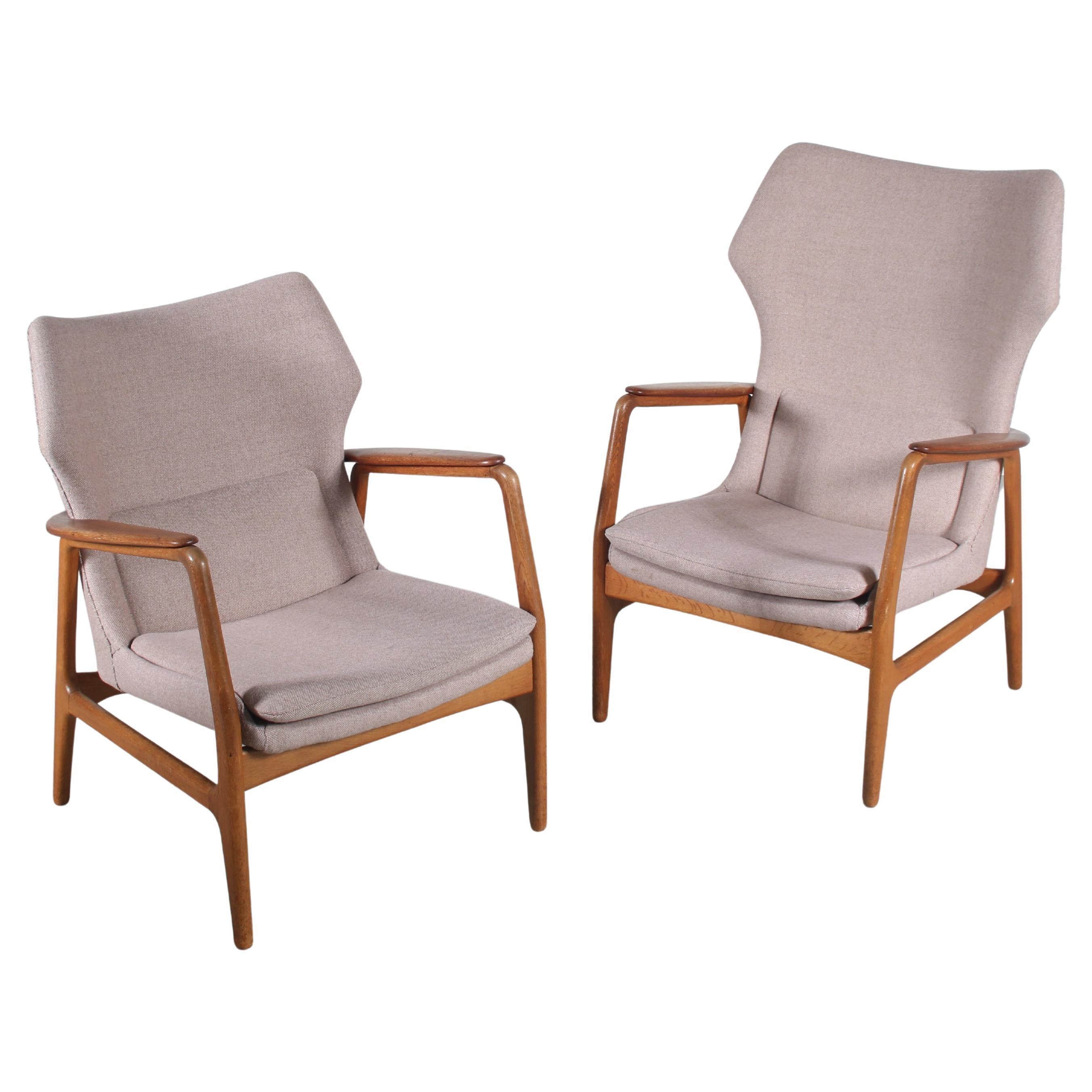 Pair of Arnold Madsen & Henry Schubell Lounge Chairs for Bovenkamp, Netherlands