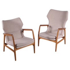 Pair of Arnold Madsen & Henry Schubell Lounge Chairs for Bovenkamp, Netherlands