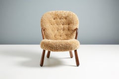 Re-Edition Sheepskin Clam Chairs by Arnold Madsen