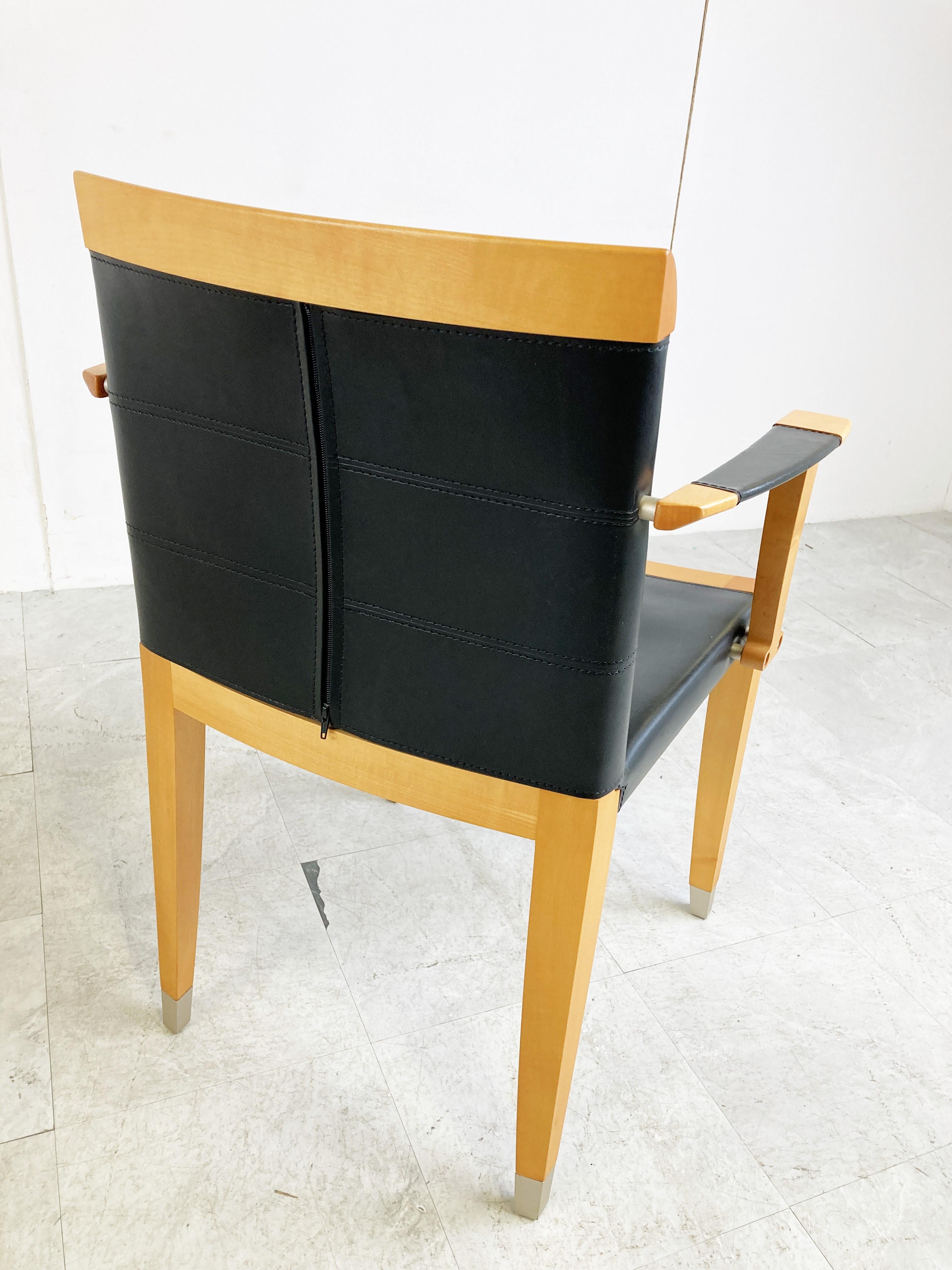 Pair of Aro Chairs by Chi Wing Lo for Giorgetti, 1990s 1